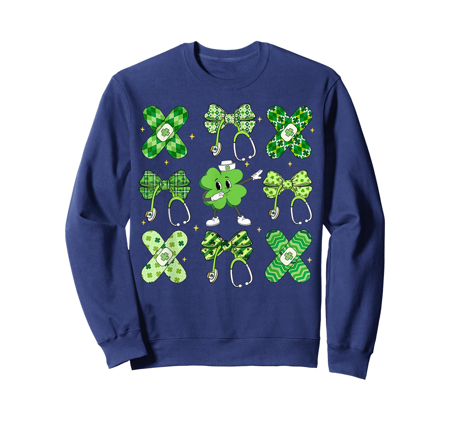 Nurse Coquette Lucky Shamrock Charm Patrick's Day Nursing T-Shirt