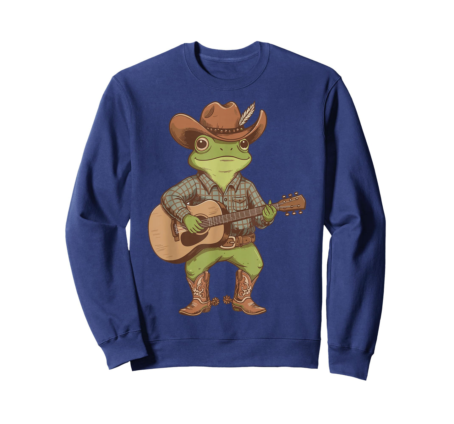 Boys Cowboy Frog Shirt Cowgirl Guitar Country Music Lovers T-Shirt