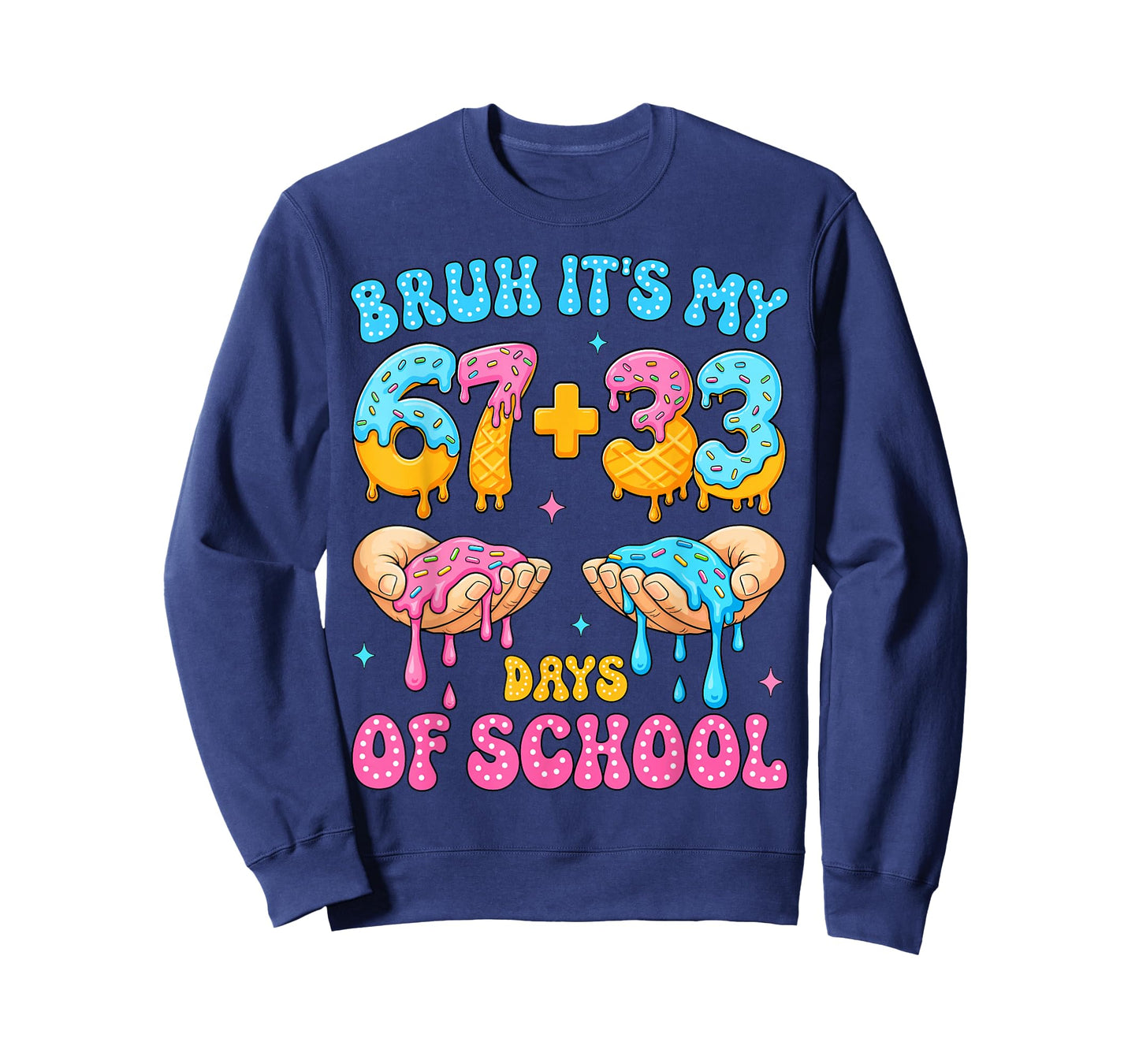 Bruh Its My 67 33 Days of School Funny Boys Kids 100th Day T-Shirt