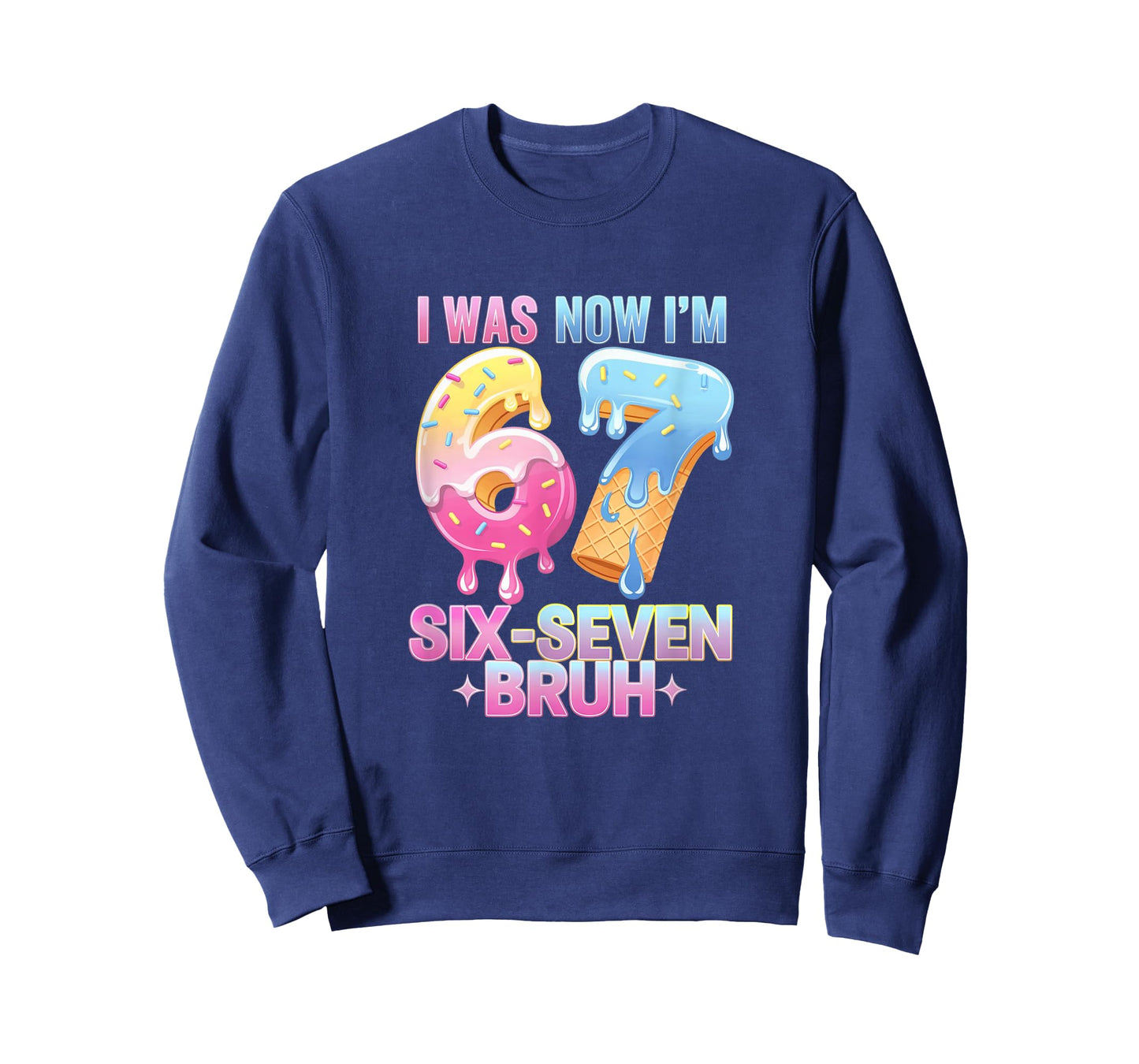 7 Year Old Birthday I was 6 Now I'm 7, 67 Funny Kids T-Shirt