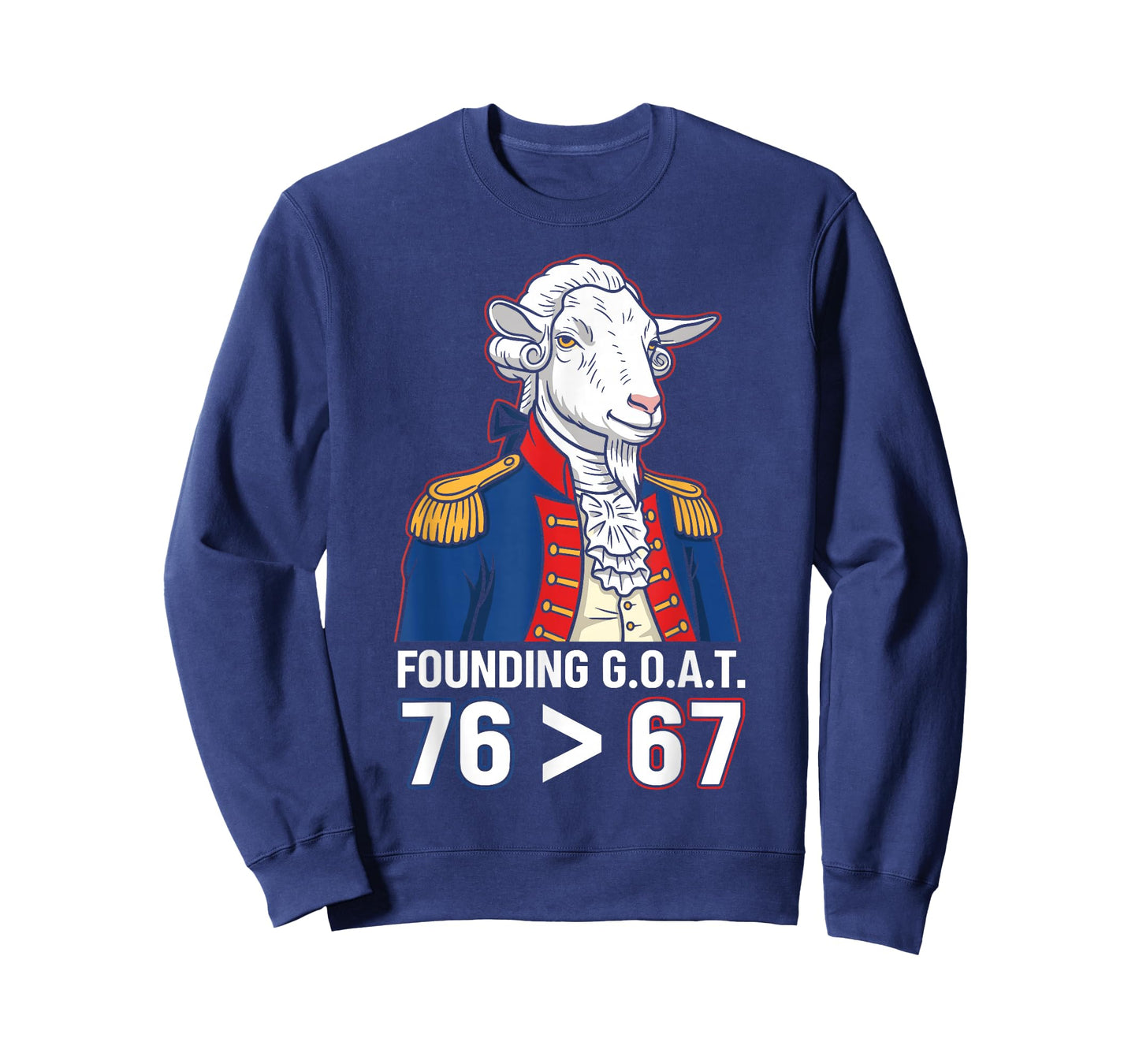 76 Greater Than 67 George Washington History Fun Meme T-Shirt