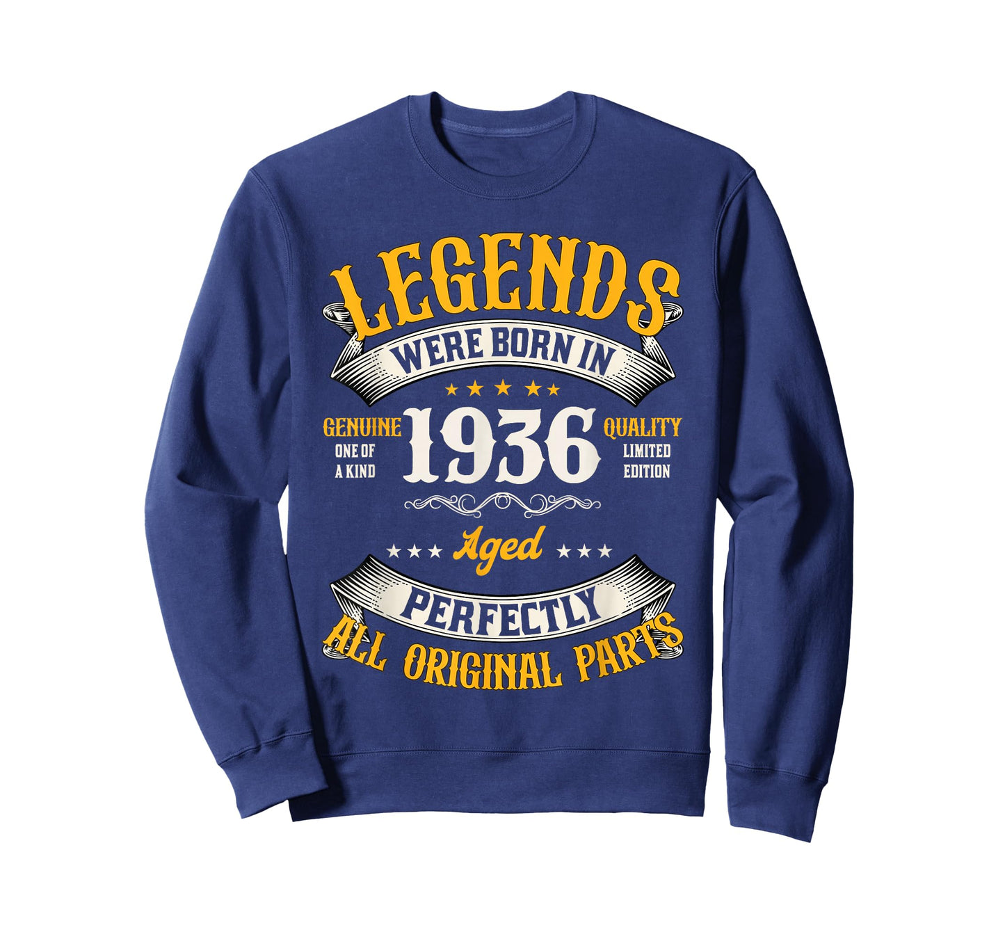 Vintage 90 Birthday Shirt for Men Legends were Born in 1936 T-Shirt