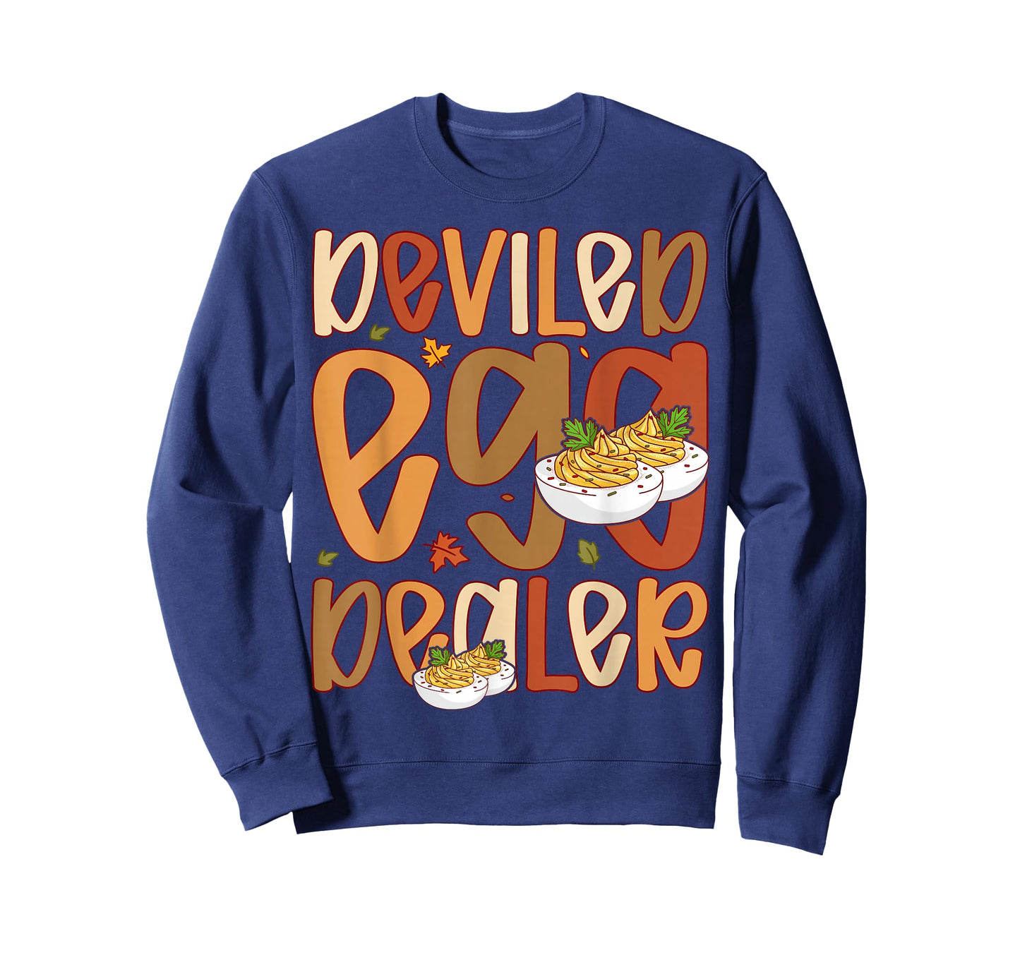 Retro Deviled Egg Dealer Thanksgiving Dinner Funny T-Shirt
