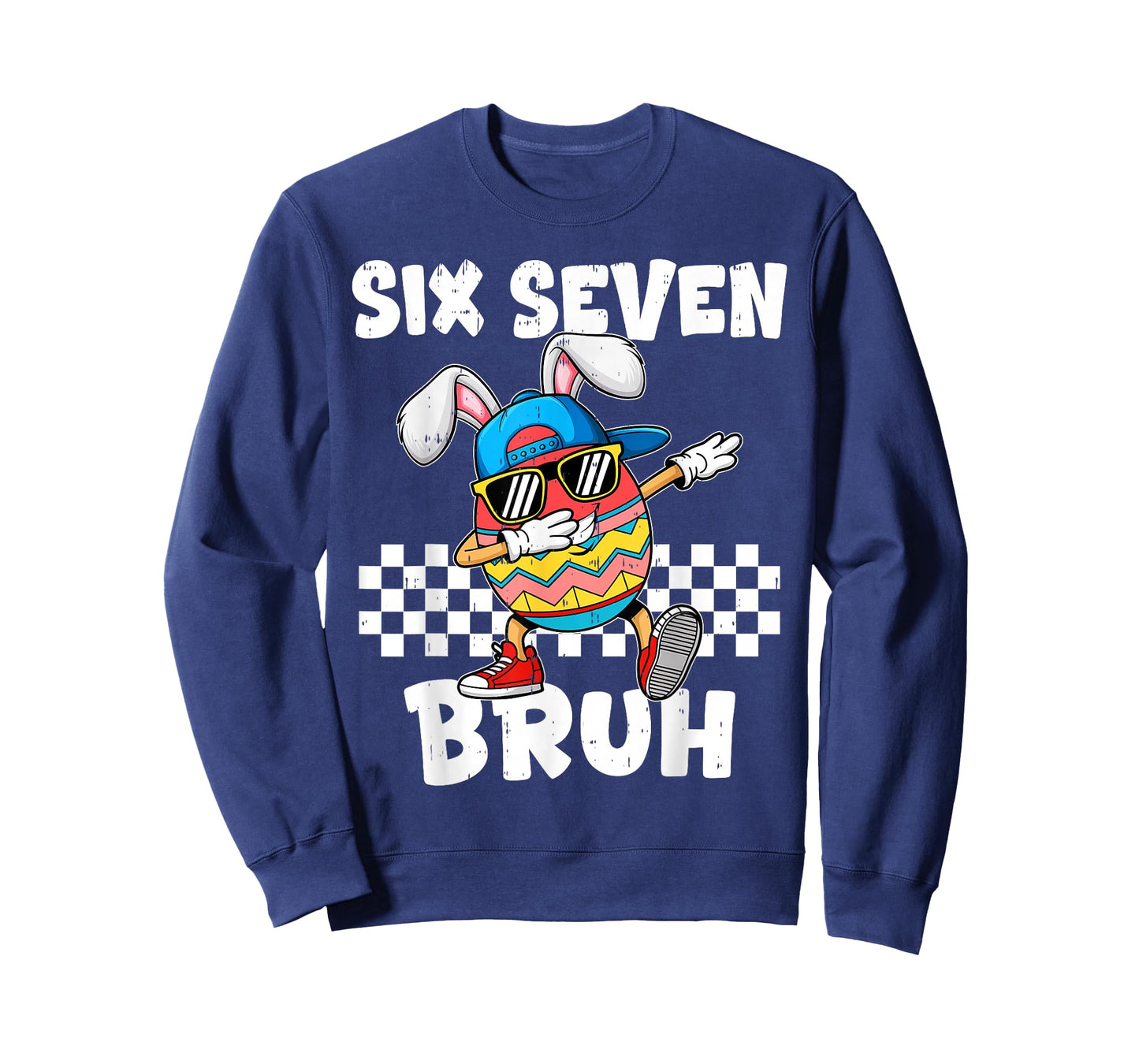 Boys Easter Funny Dabbing Bunny Bruh Six Seven 67 Memes 6 7 T-Shirt
