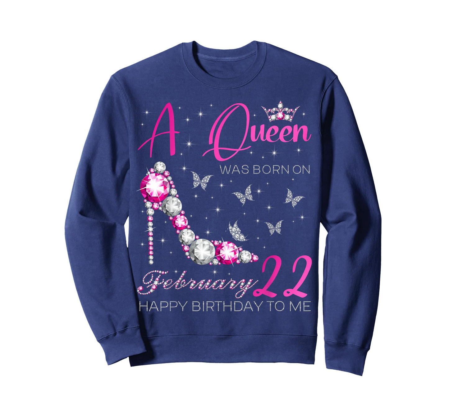 A Queen was Born on February 22, 22nd February Bday Party T-Shirt