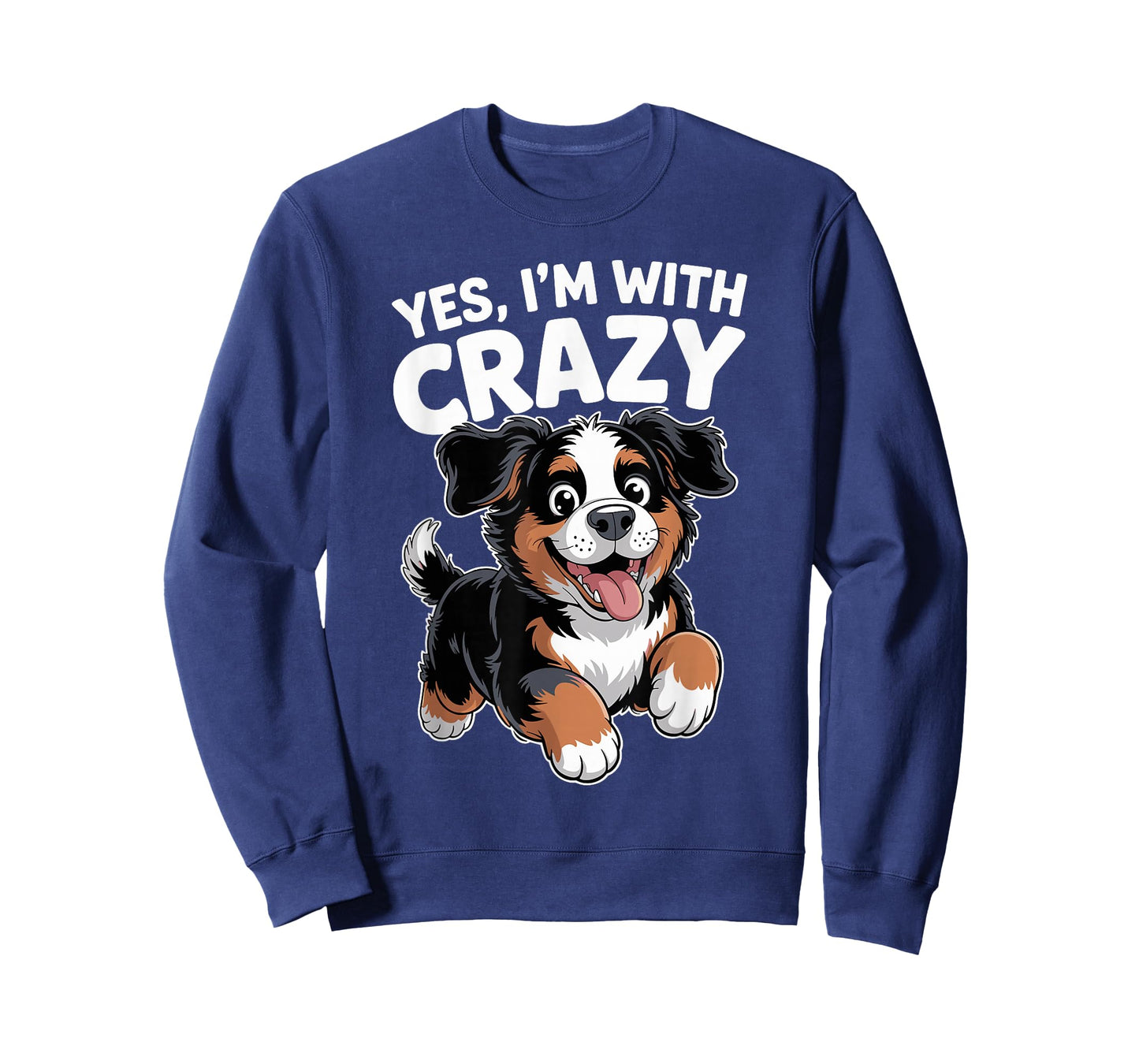 Yes I'm with Crazy Cute Pet Dog Lover Funny Bernese Mountain T-Shirt