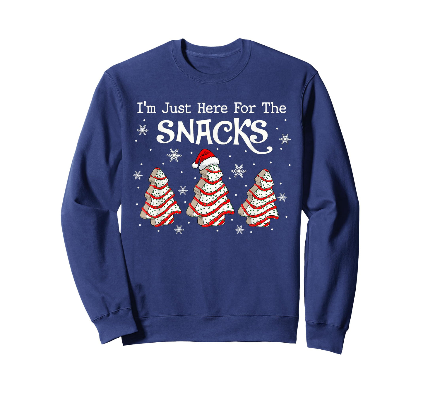 I'm Just Here for The Snacks Christmas Cakes Debbie Becky T-Shirt