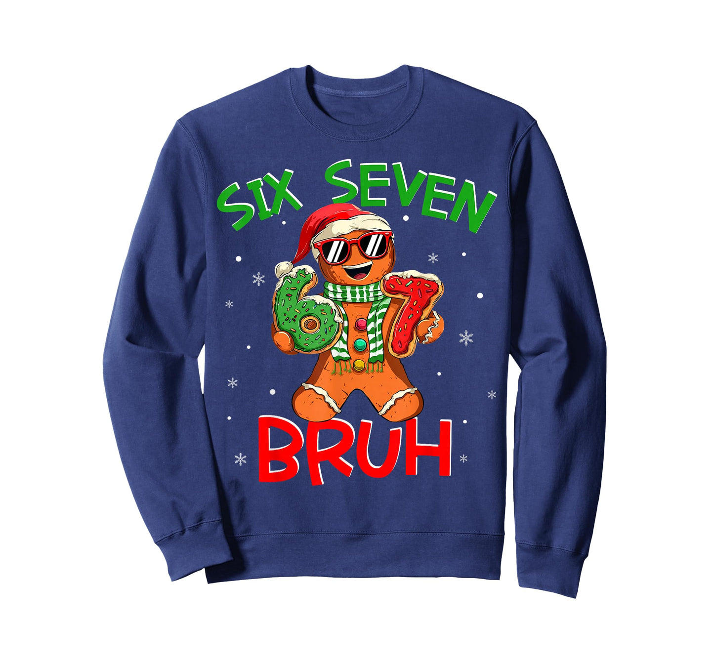 67 Christmas 6 7 Meme Gingerbread Man Xmas Pajamas Holiday T-Shirt