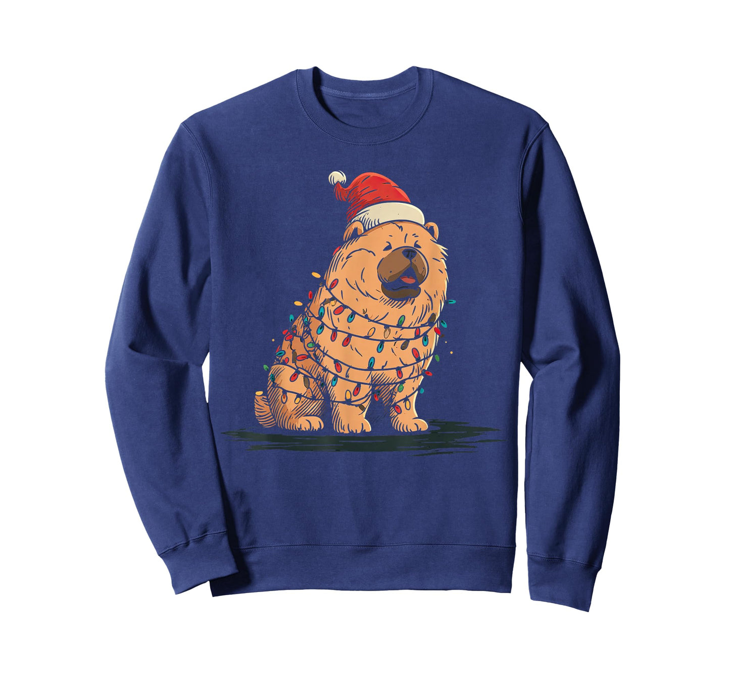 Funny Chow Chow Christmas Graphics Dog Lights Lover T-Shirt