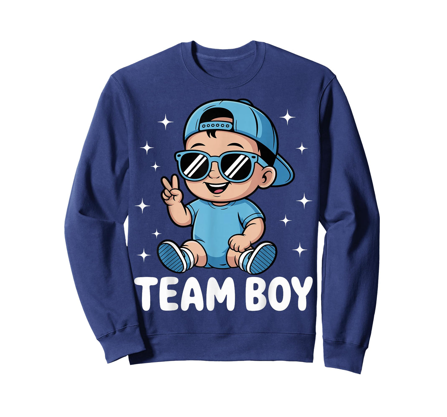 Team Boy Baby Announcement Gender Reveal Family Party T-Shirt
