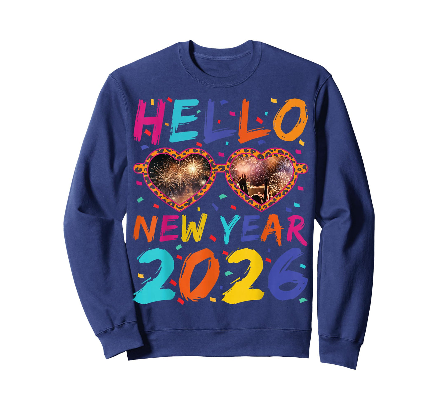 Hello New Year 2026 Party Celebration Family Matching T-Shirt