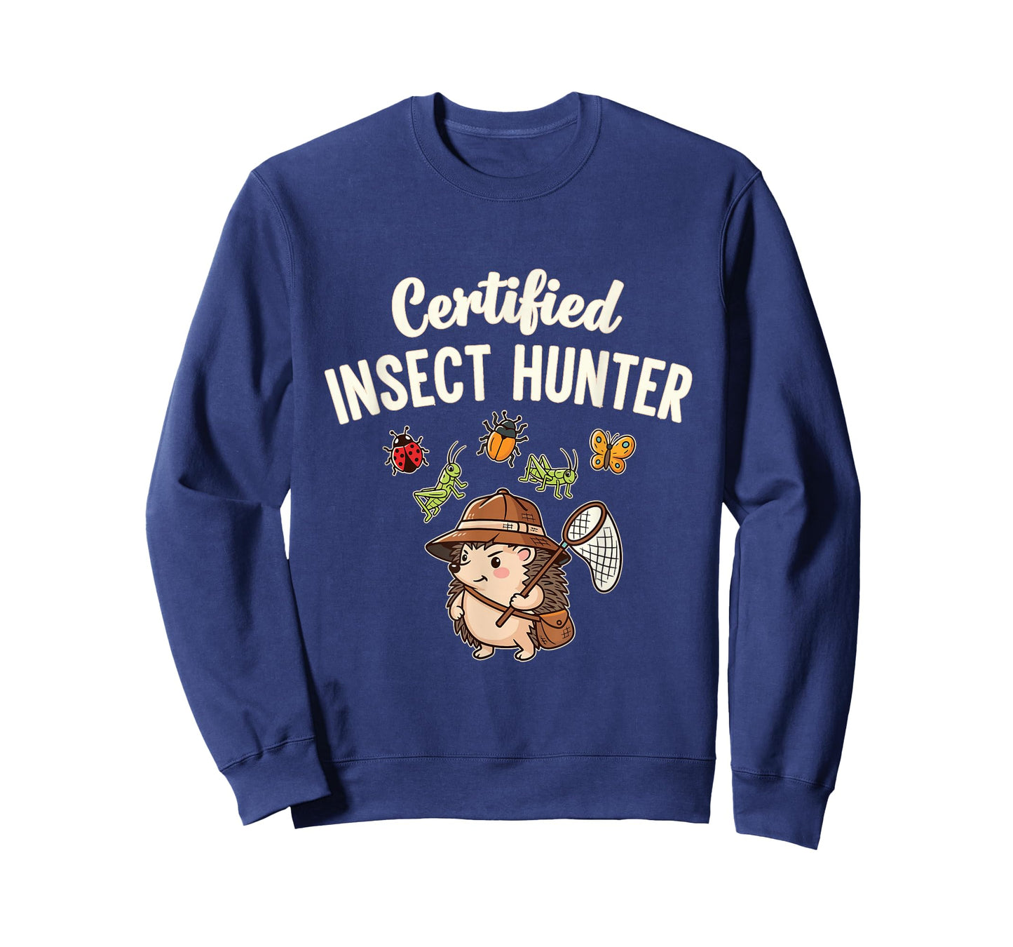 Certified Insect Hunter Cute Hedgehog Bug Lover T-Shirt