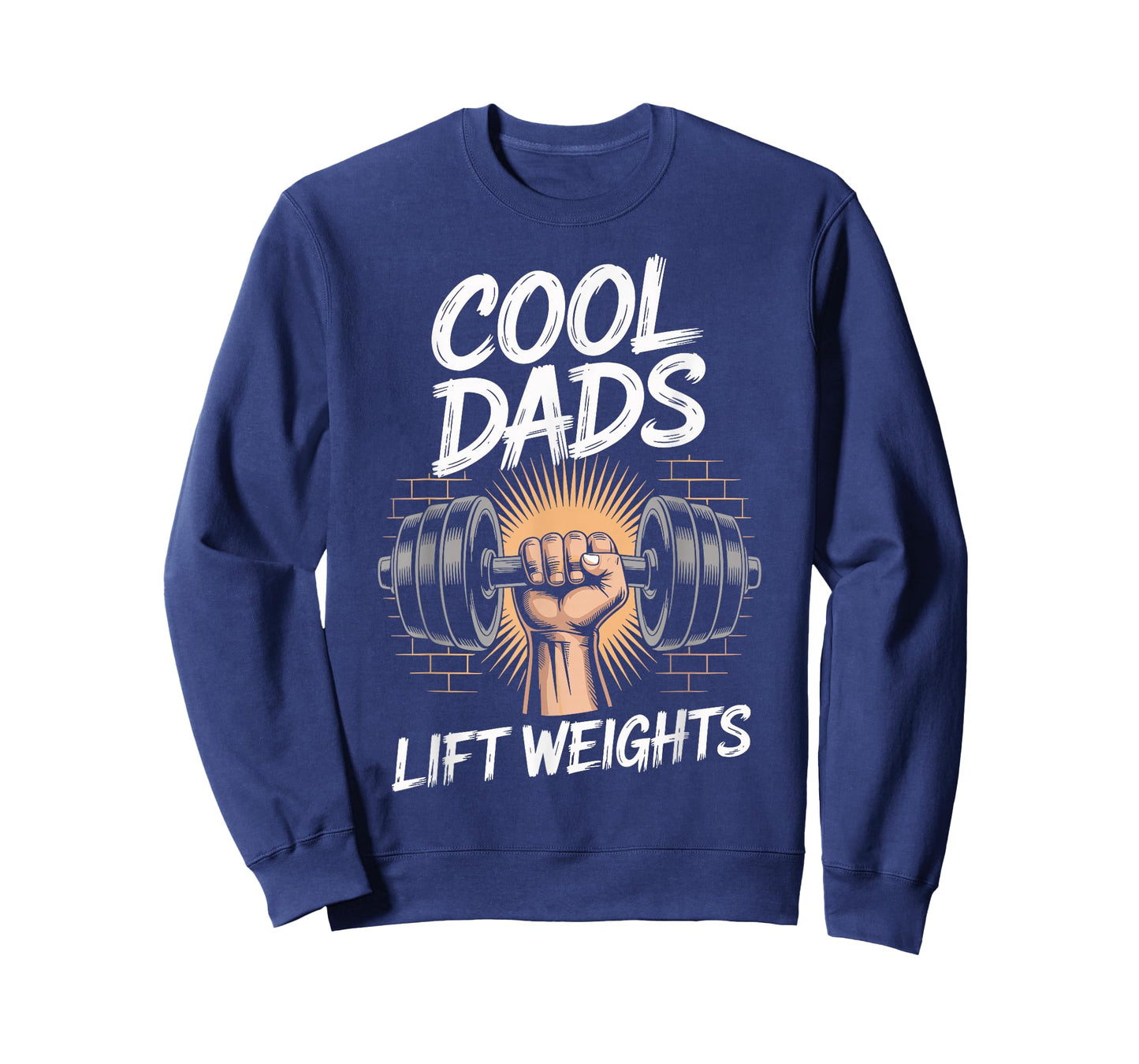 Cool Dads Lift Weights Funny Weightlifting Dad Gym T-Shirt