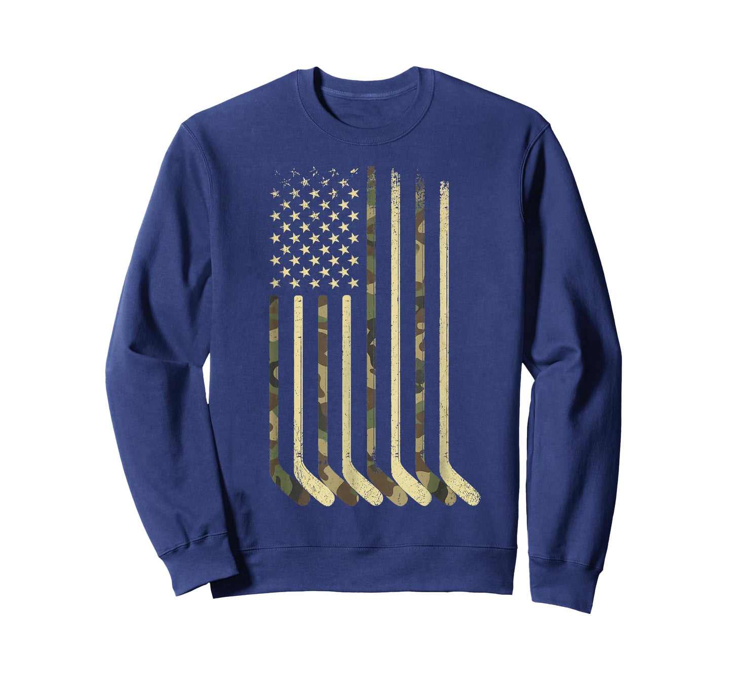 Hockey Stick Hockey American Flag Camo USA for Hockey Player T-Shirt