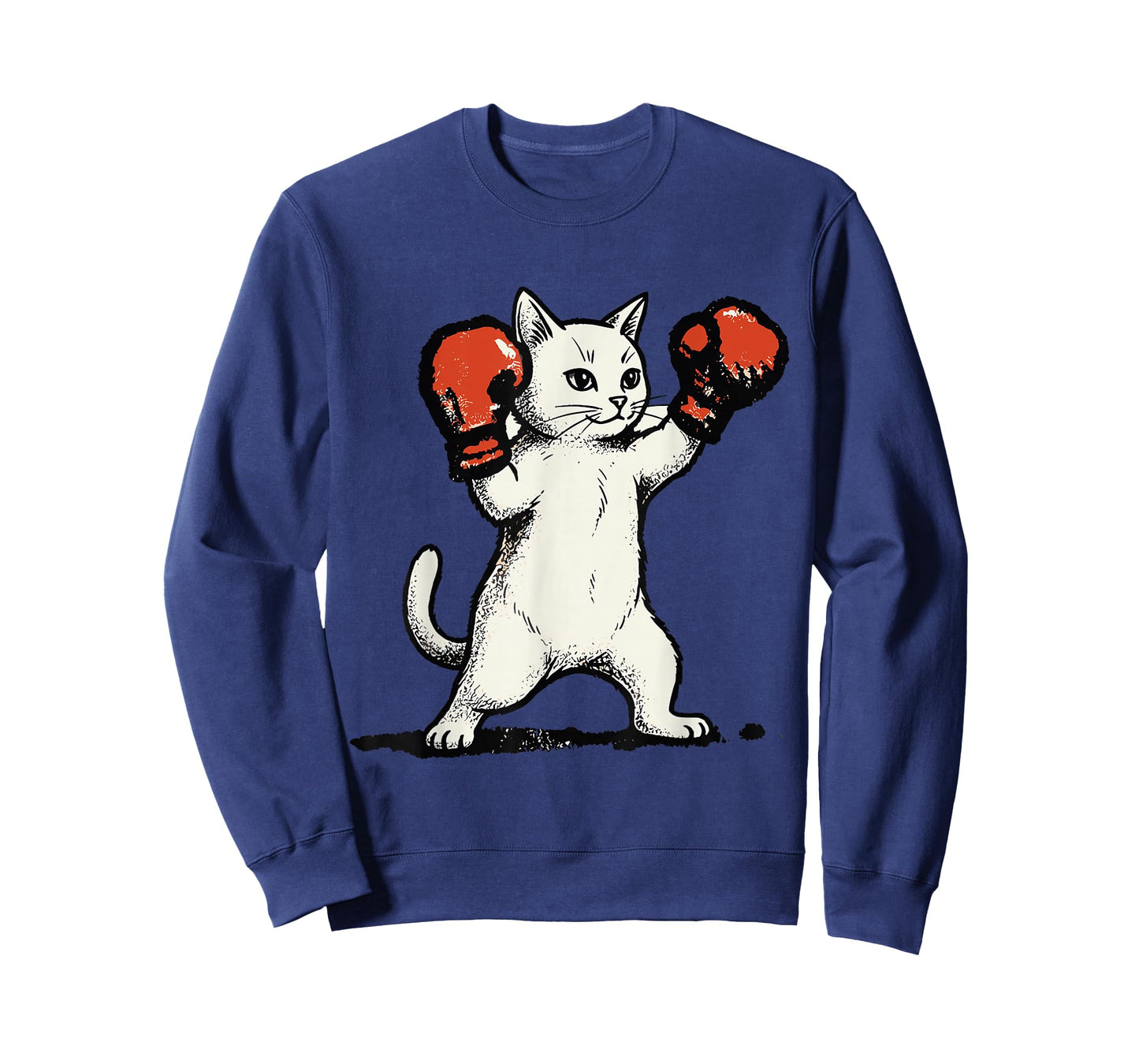 Boxing Cat Shirt Fighter Funny Animal Graphic Boxer Men T-Shirt