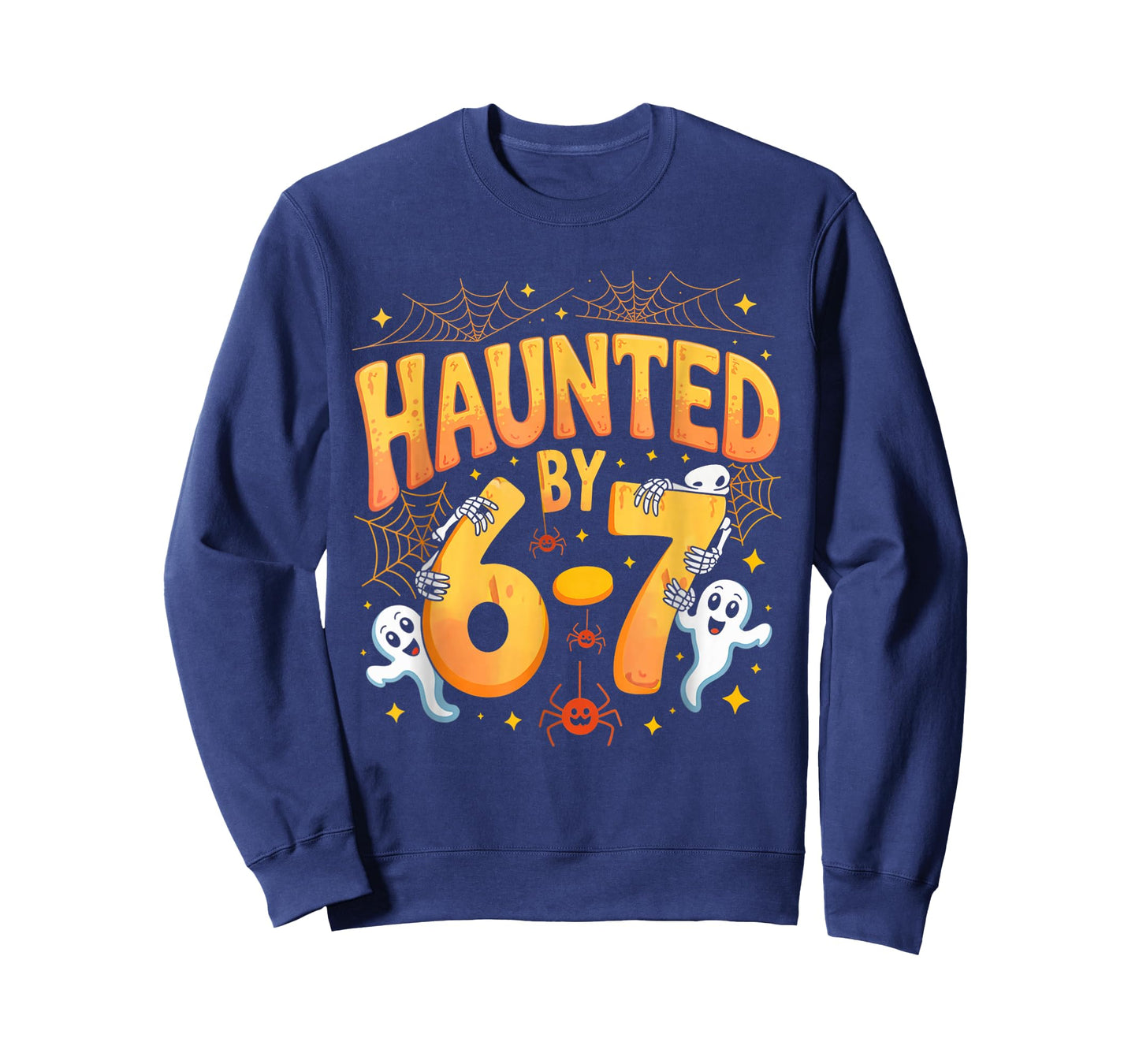 Haunted by 6-7 Six Seven 6 7 Meme Design Couples Halloween T-Shirt