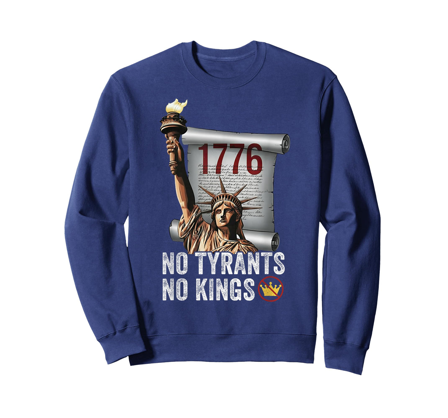 No Tyrants No Kings Liberty 1776 Patriotic T-Shirt