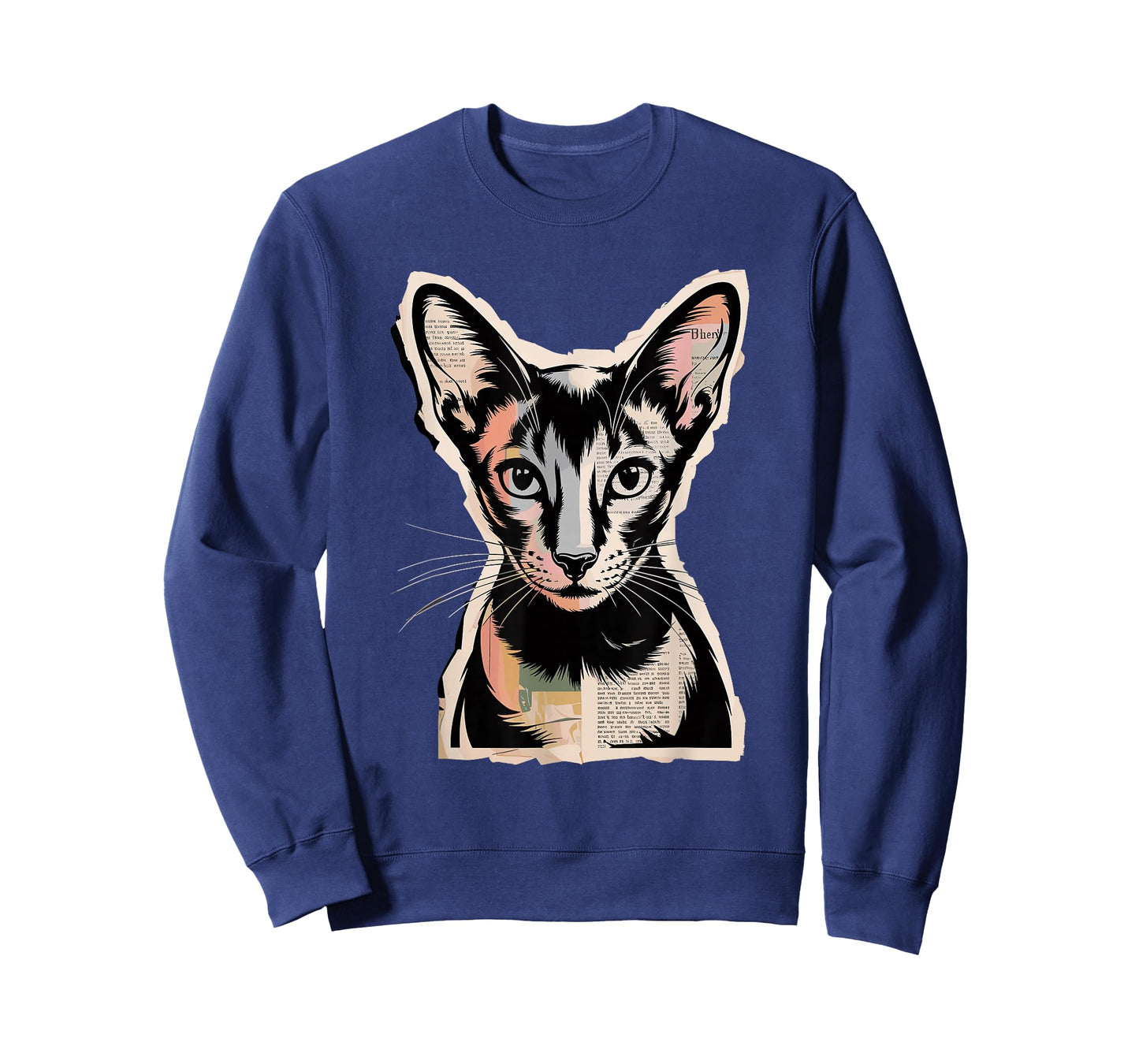 Newspaper Art Oriental Shorthair T-Shirt