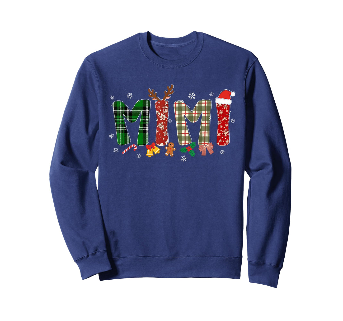 Mimi Christmas Festive Grandma Costume Xmas Family Matching T-Shirt