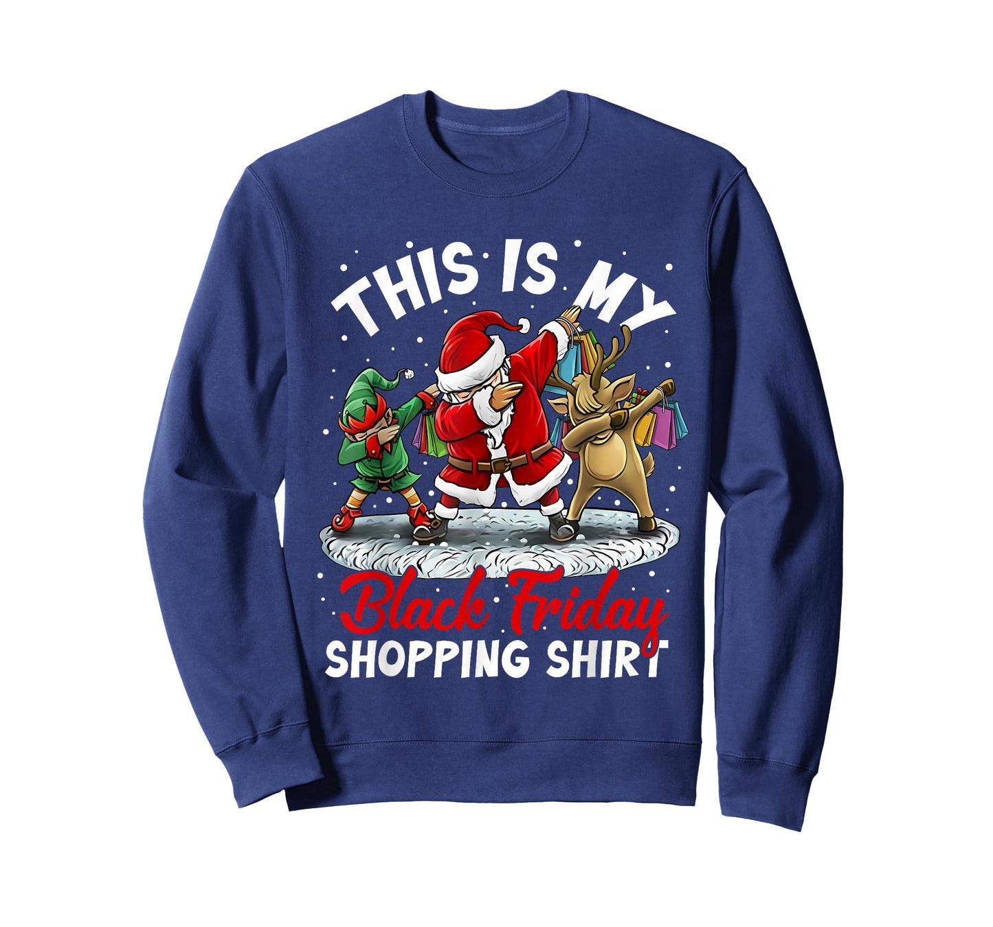 This is My Black Shopping Funny Friday Shopping Dabbing Crew T-Shirt