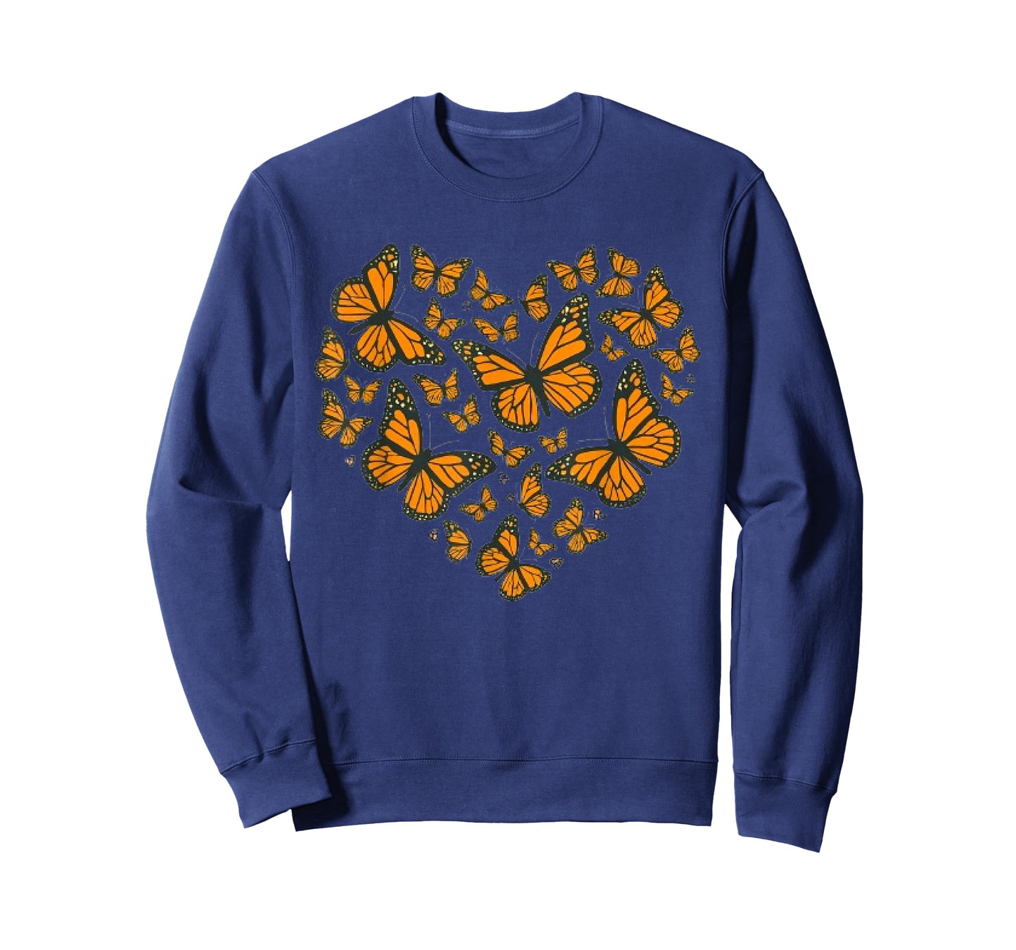 Monarch Butterfly Love Heart Tshirt Gift for Women and Girls T-Shirt