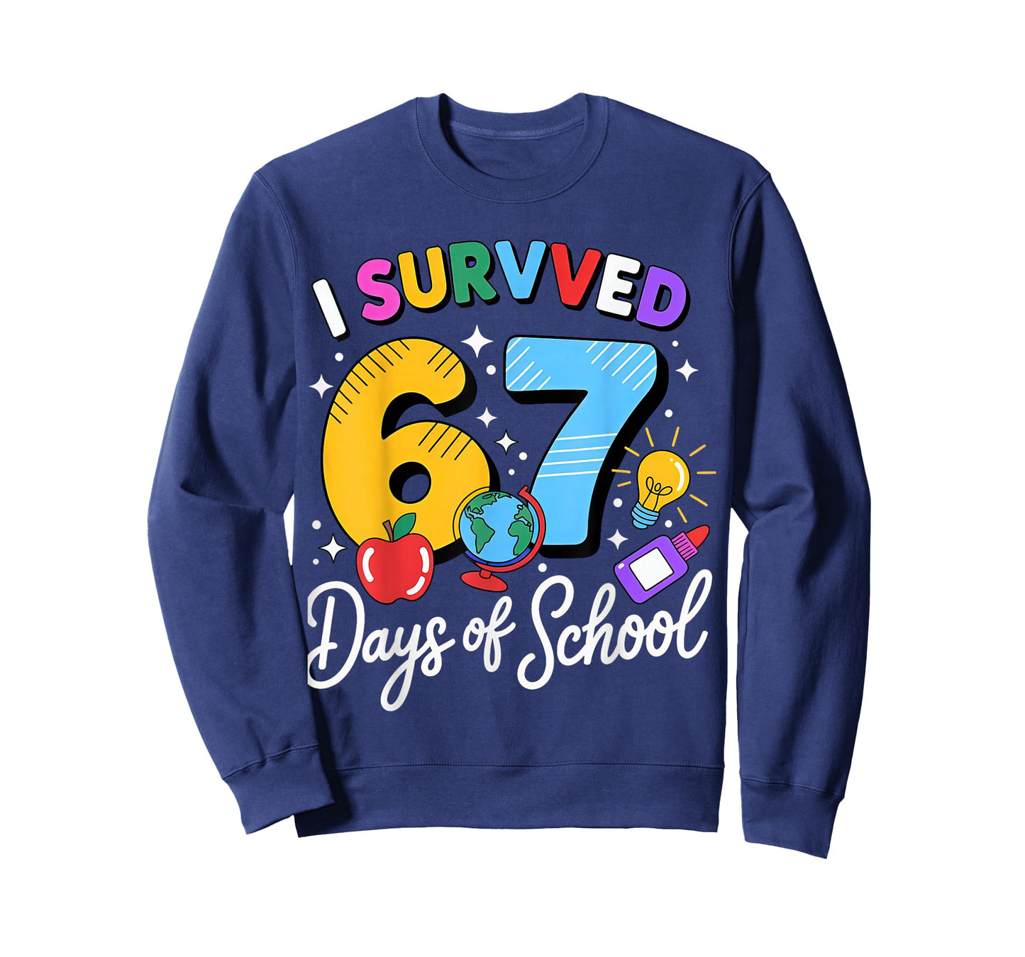 I Survived 67 Days of School Meme Teacher Student T-Shirt