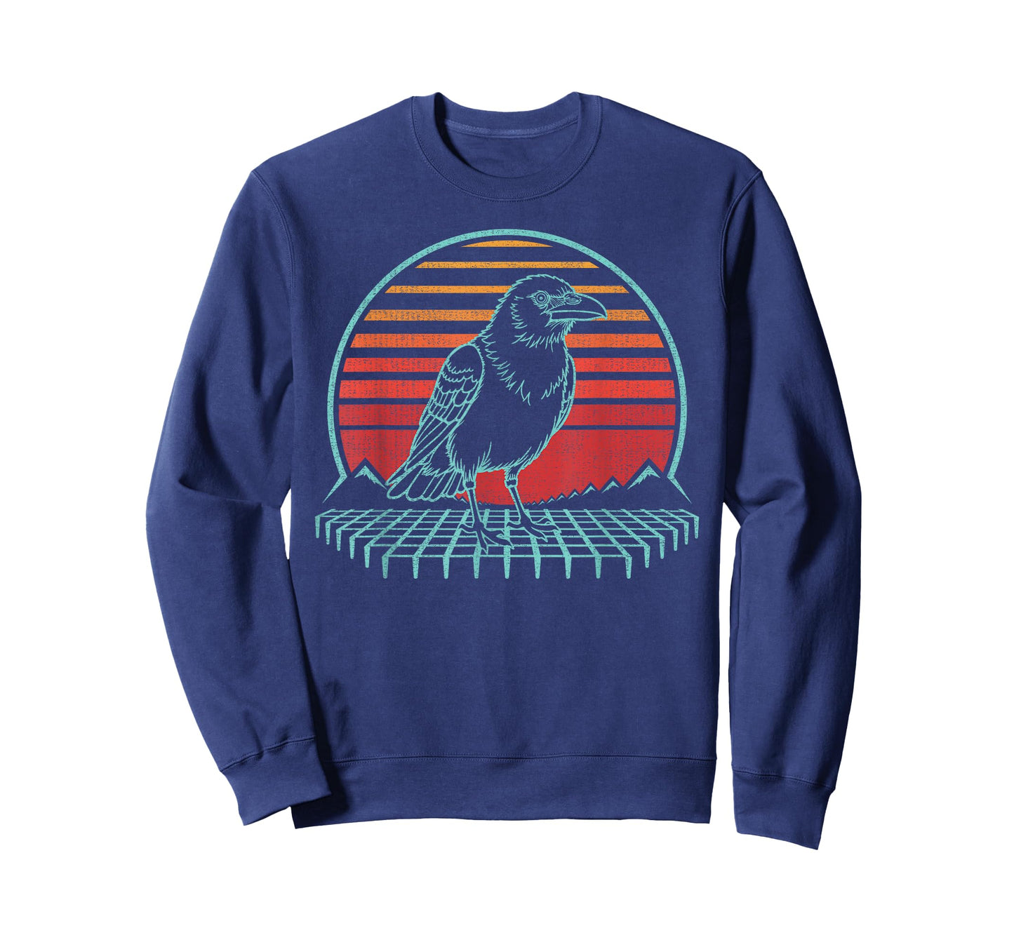 Raven Crow Lover Bird Animal Retro Vintage 80s T-Shirt