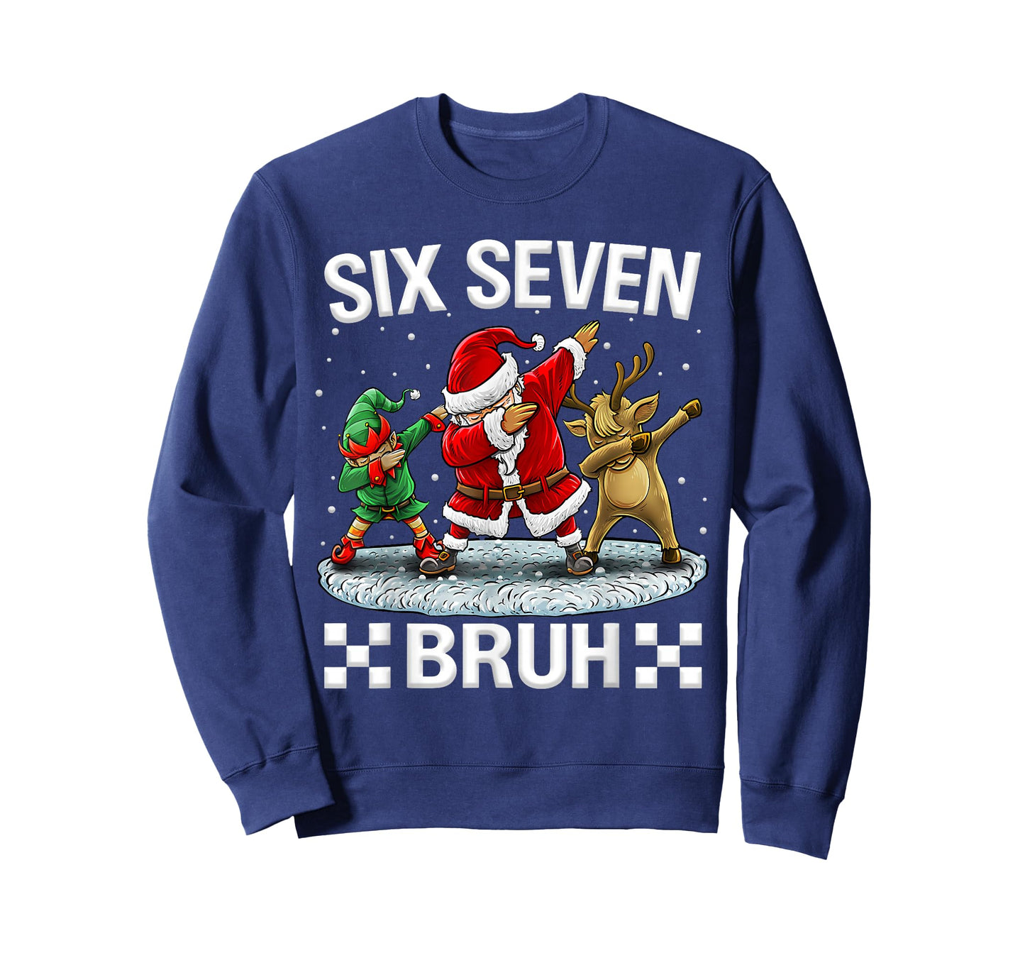 Six Seven Meme Christmas 67 Santa Dabbing Xmas Men Women Kid T-Shirt