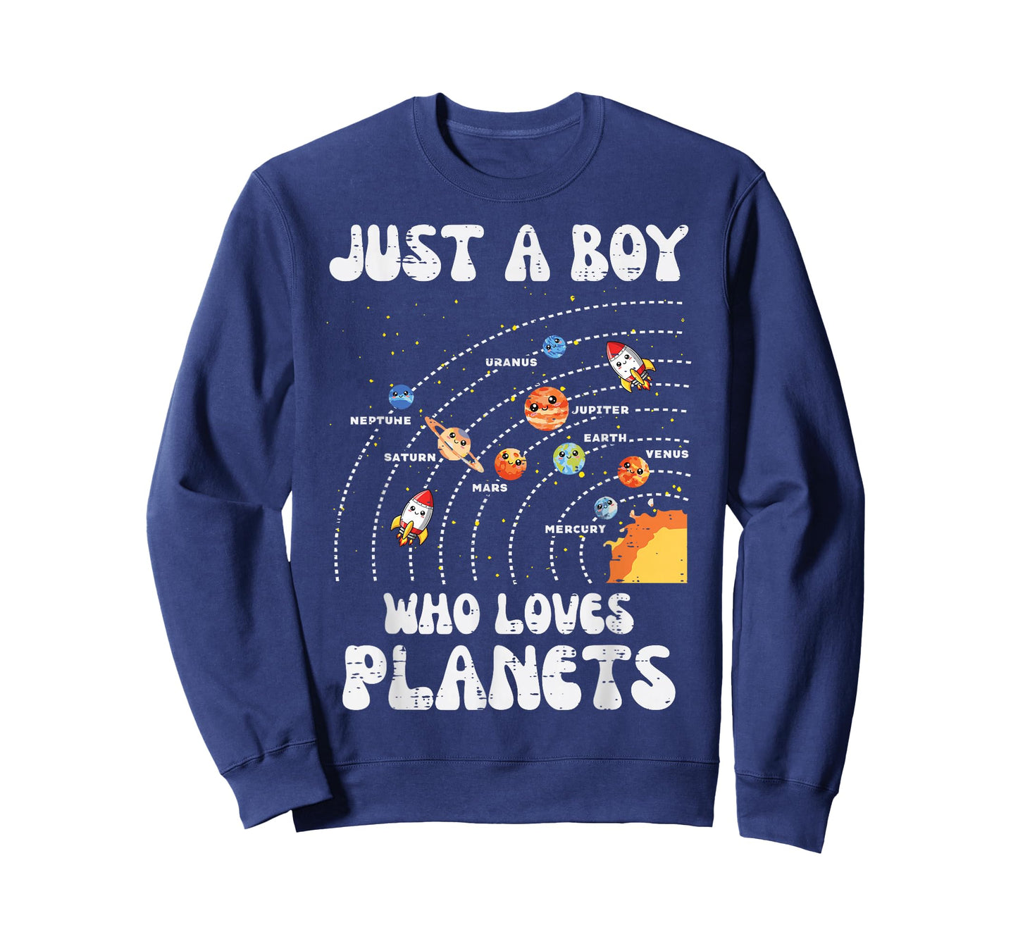 Just A Boy Who Loves Planets Space Galaxy Boys Kids Toddler T-Shirt