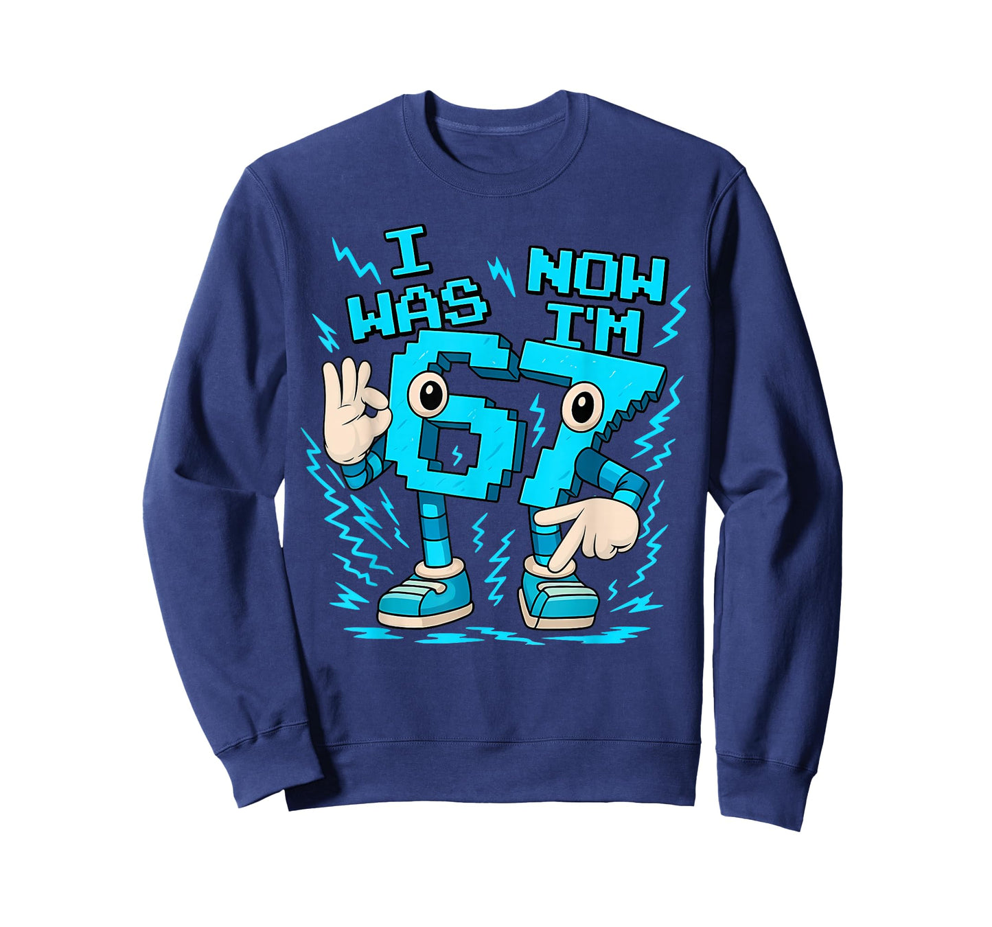 I was 6 Now I'm 7 67 Seven Year Old Birthday Girls Boys T-Shirt