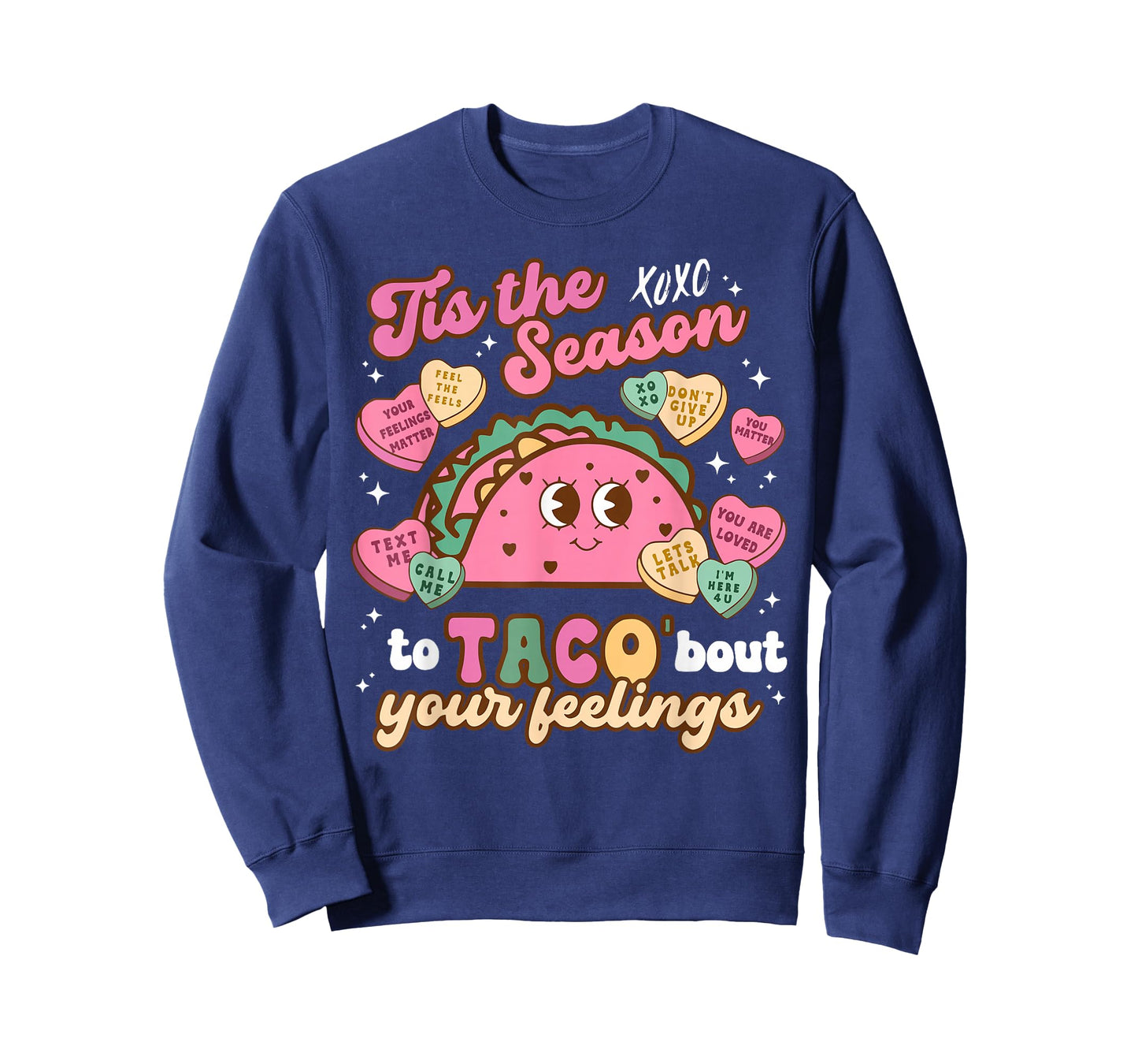 Valentines Mental Health School Psychologist Counselor Taco T-Shirt