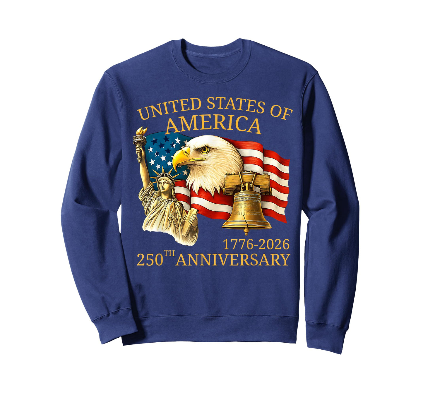 Eagle and Flag 250th Birthday America Since 1776 T-Shirt