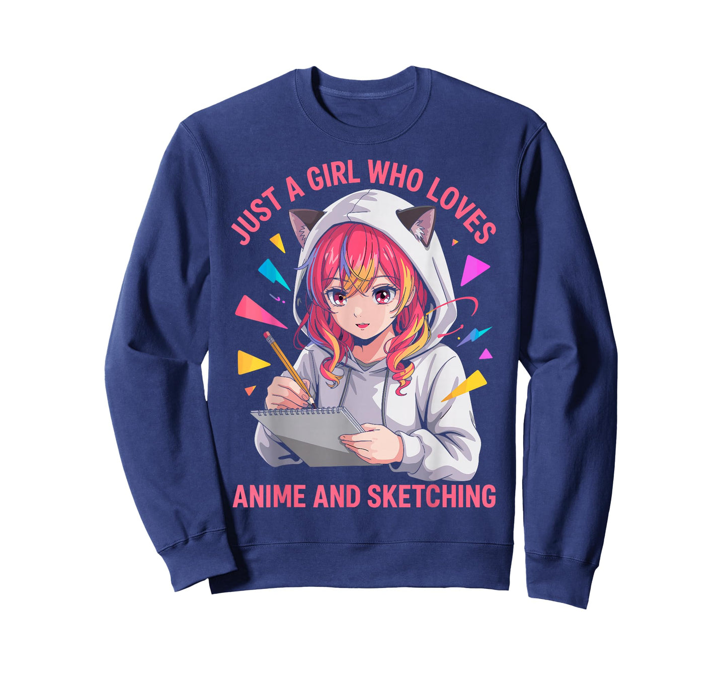 Just a Girl who Really Loves Anime & Sketching Drawing Lover T-Shirt