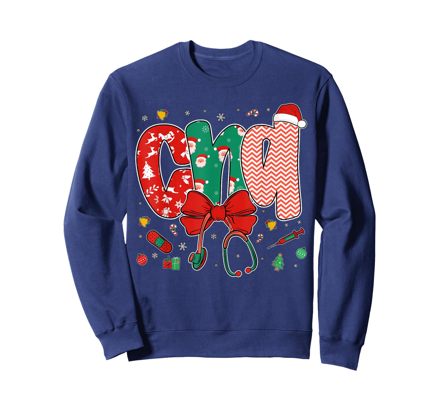 CNA Christmas Coquette Bow Certified Nursing Assistant Xmas T-Shirt