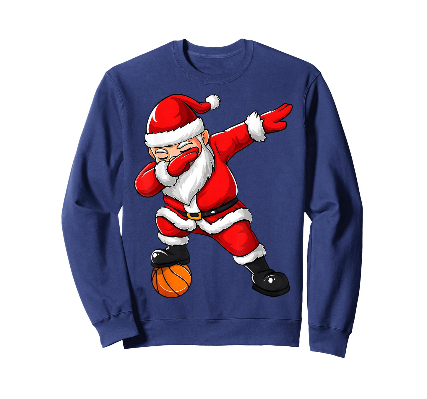 Dabbing Santa Basketball Christmas Funny Sports Player Lover T-Shirt