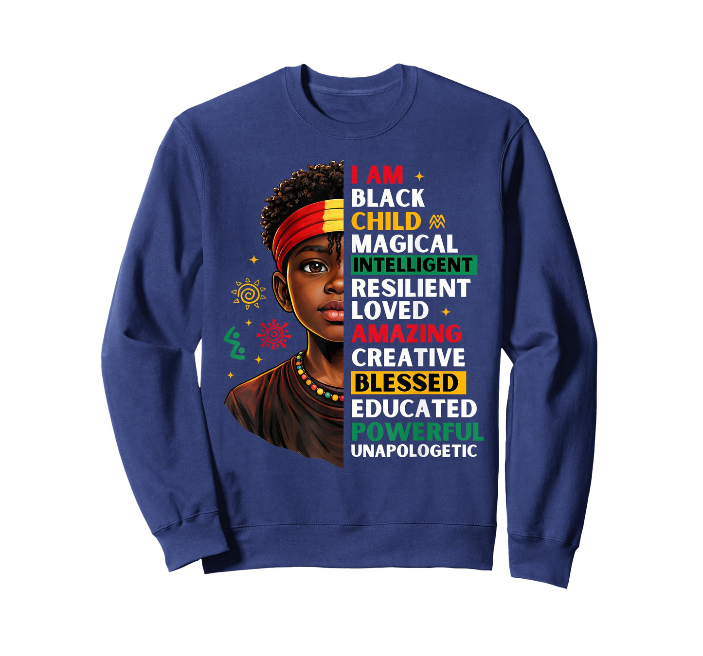 Black History Month African American Young Boys Kids Melanin T-Shirt