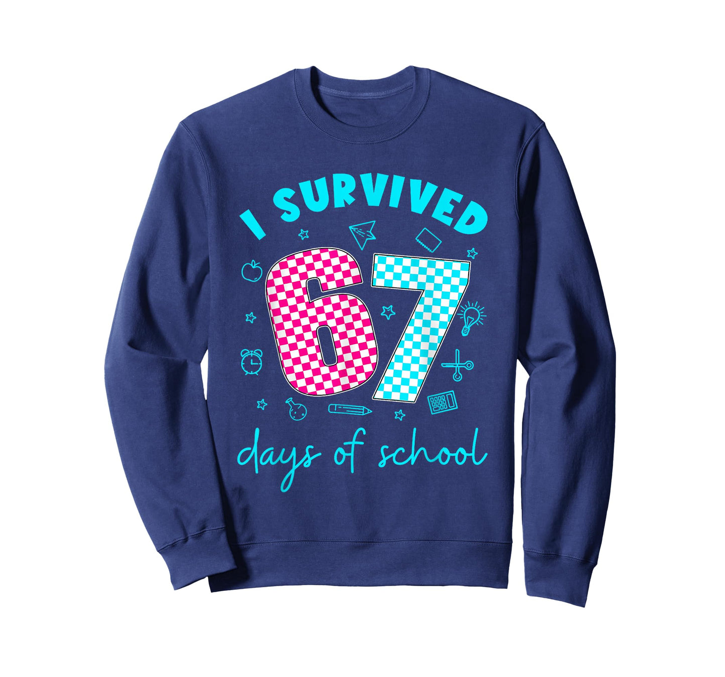 I Survived 67 Days of School Funny Meme Teacher Student T-Shirt