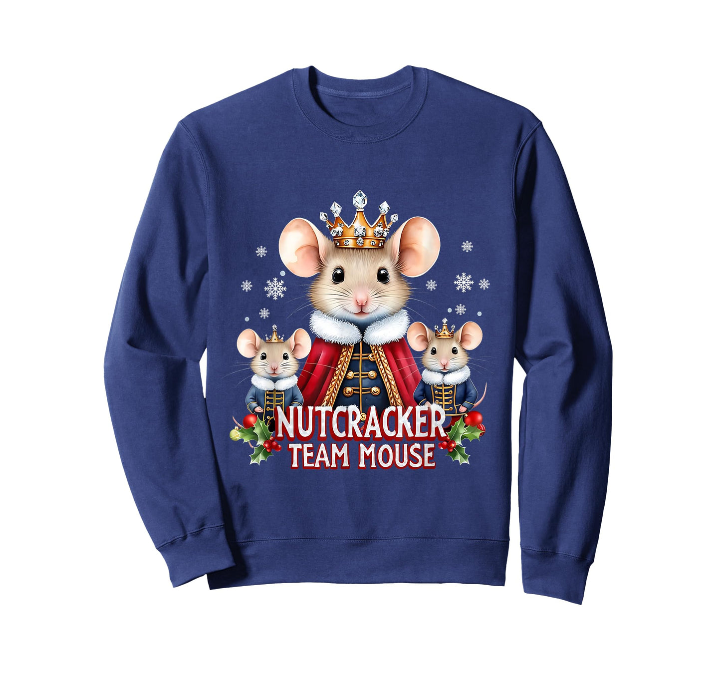 Nutcracker Team Mouse Cute Christmas Design T-Shirt