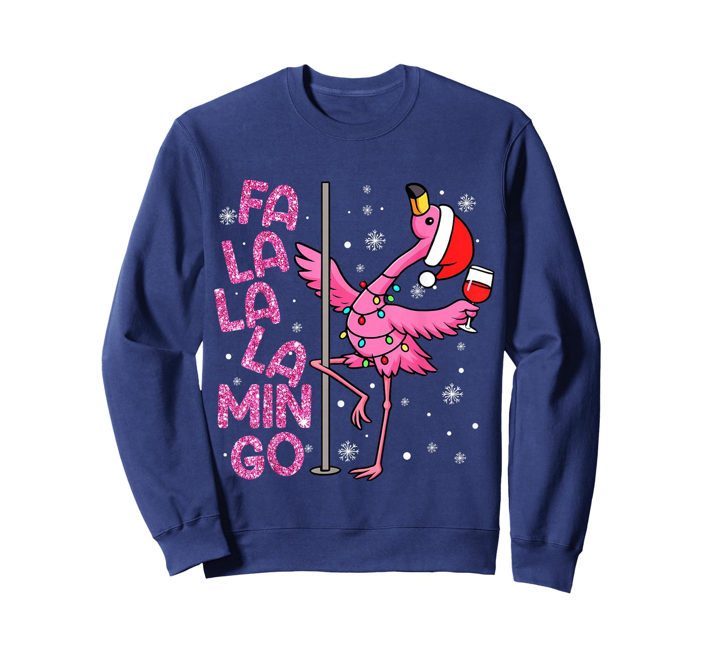 FA La La La Mingo Flamingo Christmas Dancing Party Xmas Pjs T-Shirt