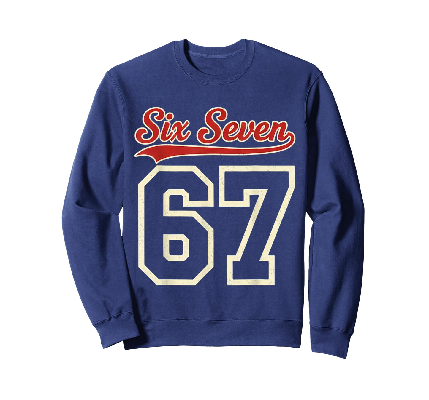 Vintage Six Seven 67 Meme Retro 6 7 Number T-Shirt