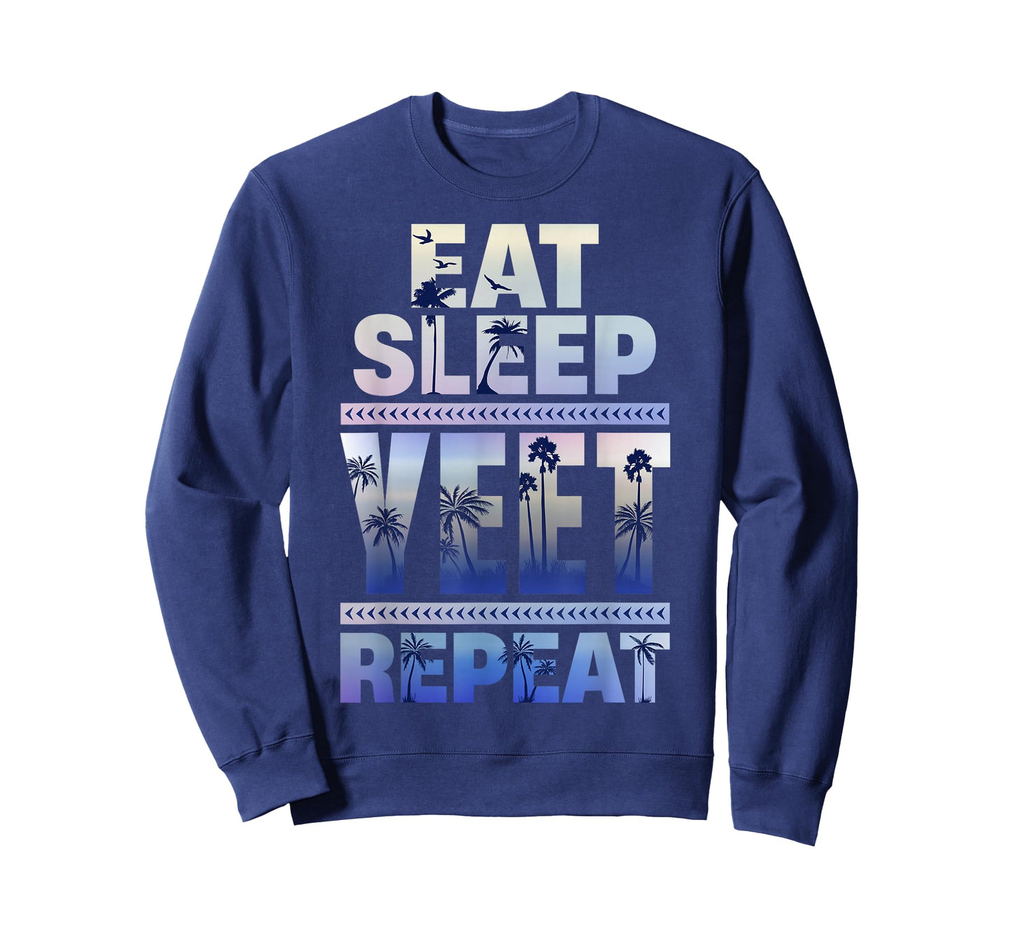 Funny Eat Sleep Yeet Repeat Retro Quote T-Shirt