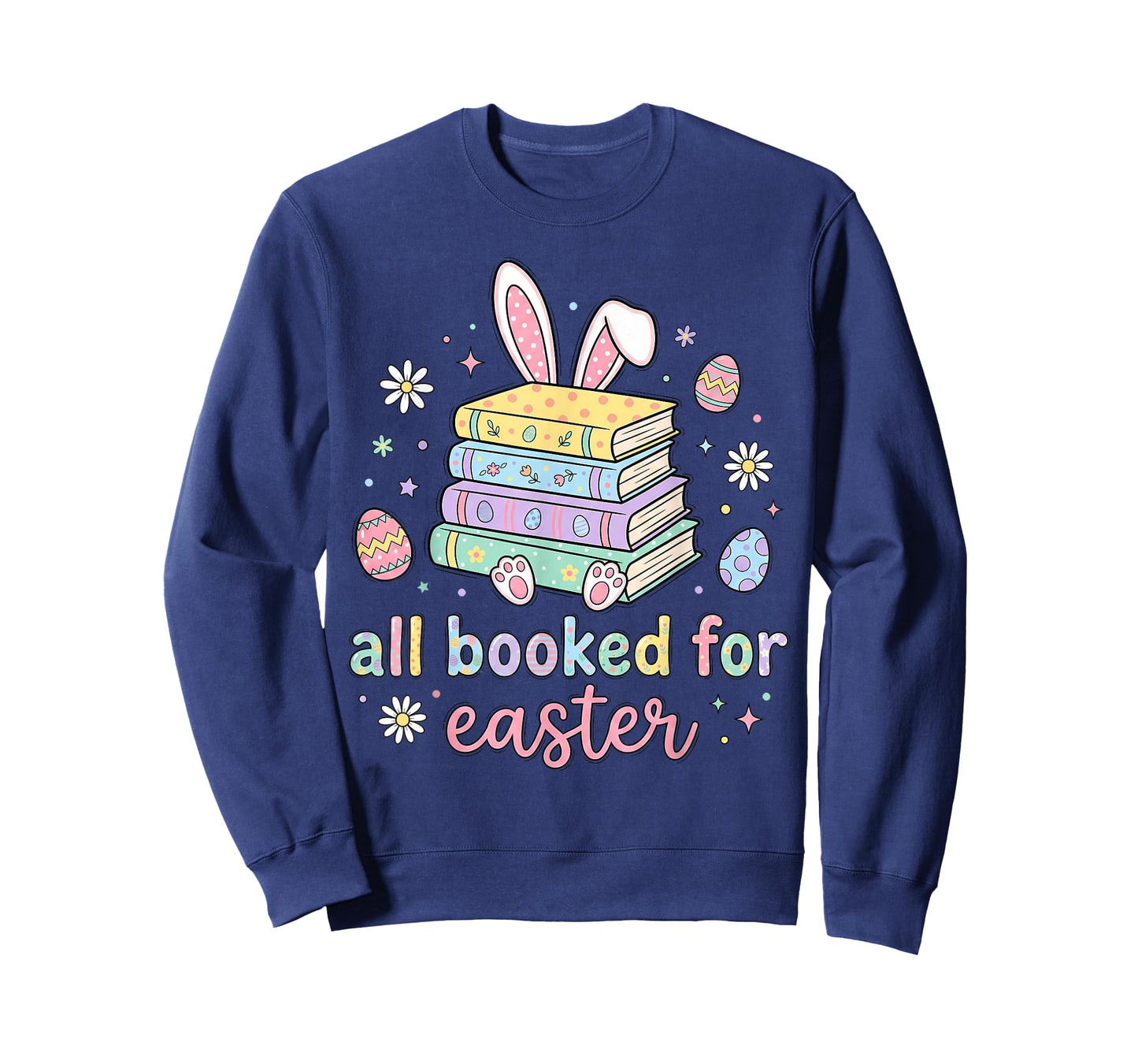 All Booked for Easter Cute Bunny Book Lover Easter Reading T-Shirt