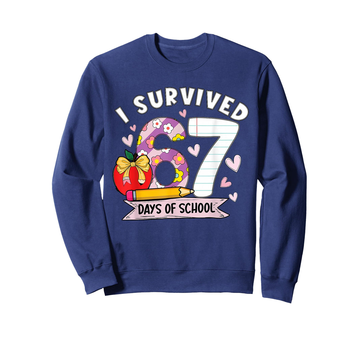 I Survived 67 Days of School Funny Leopard Student Style T-Shirt
