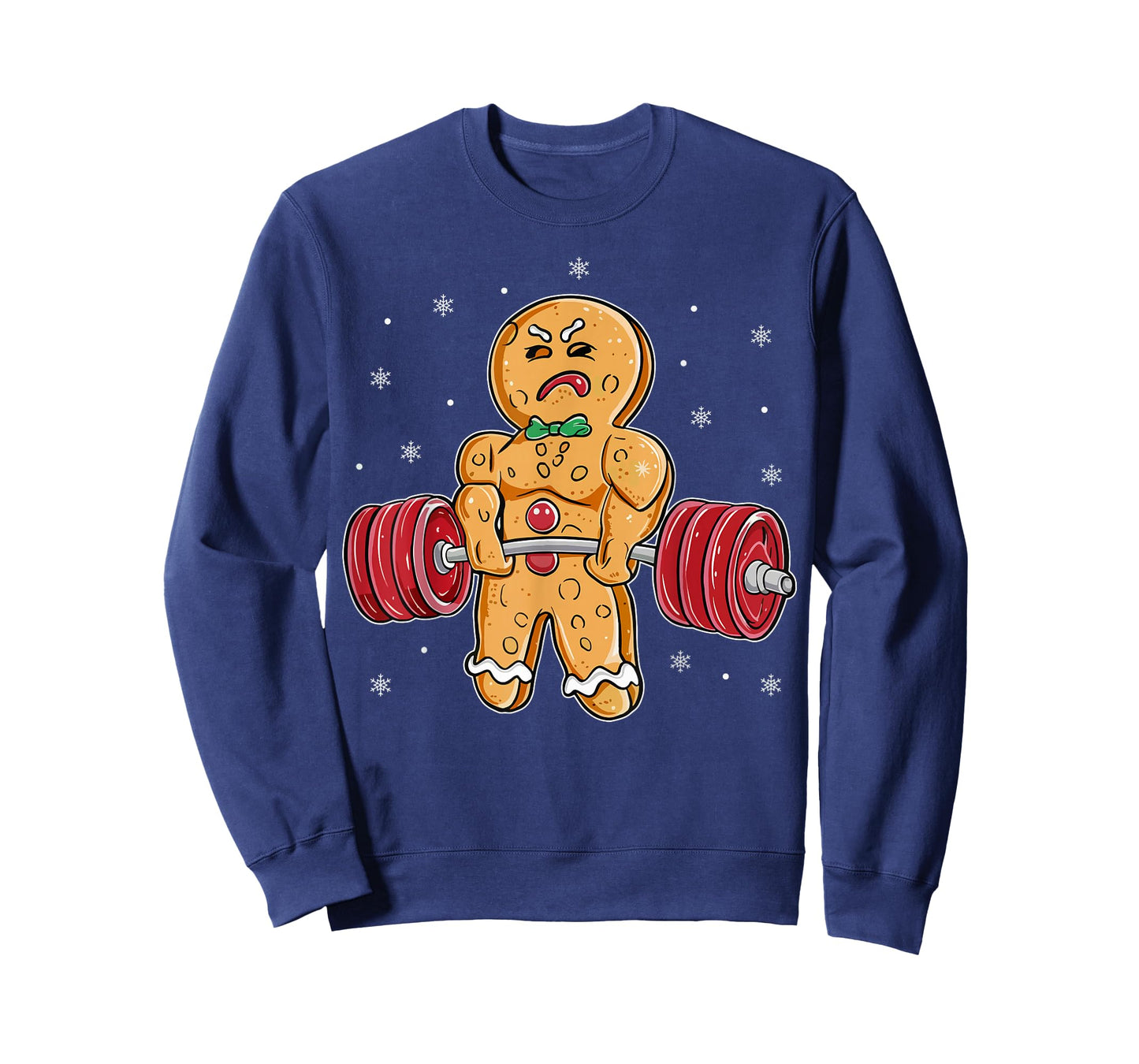 Gingershred Funny Gingerbread Man Gym Bodybuilding Christmas T-Shirt