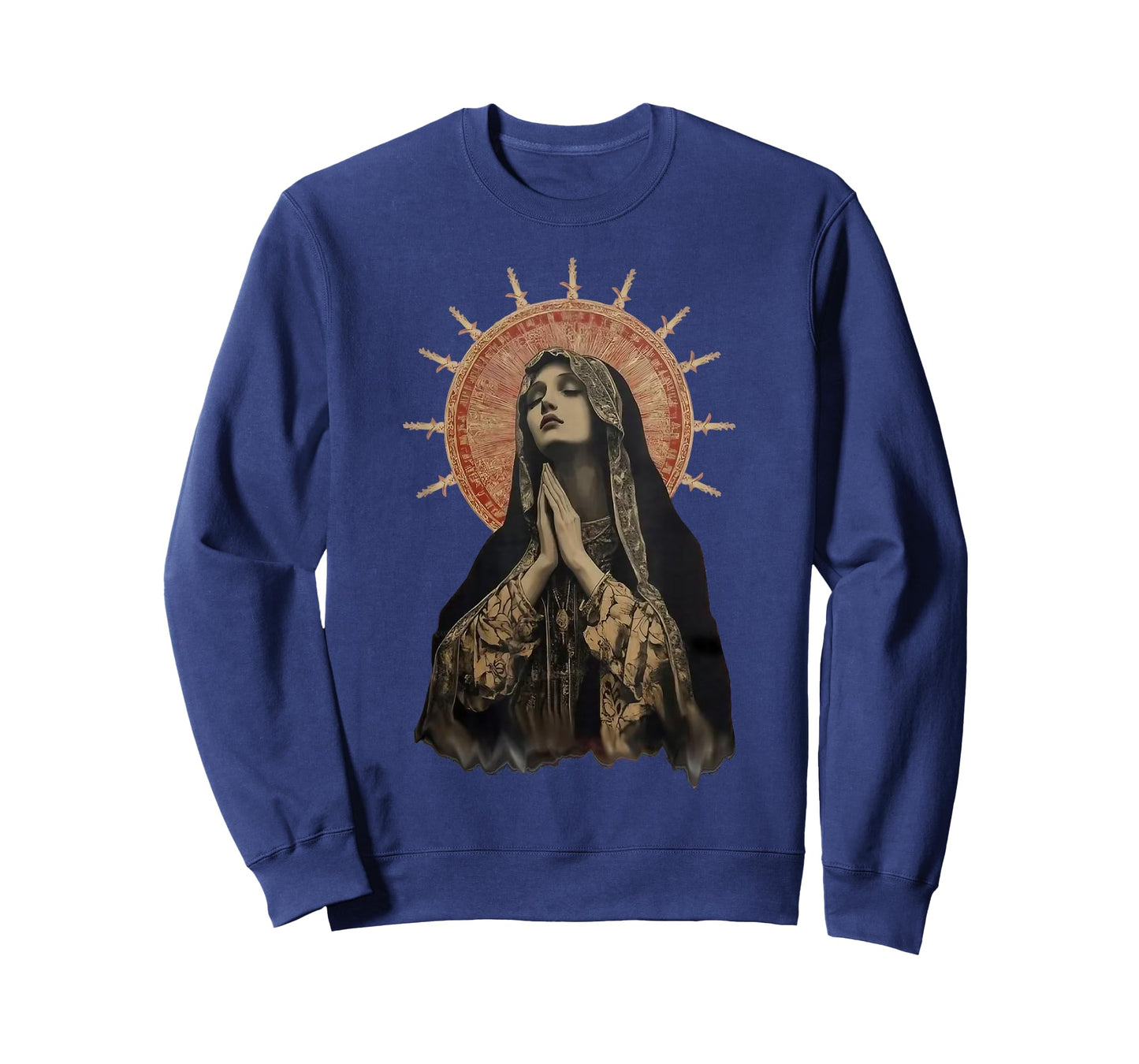 Stained Glass Madonna Prayer Faith T-Shirt