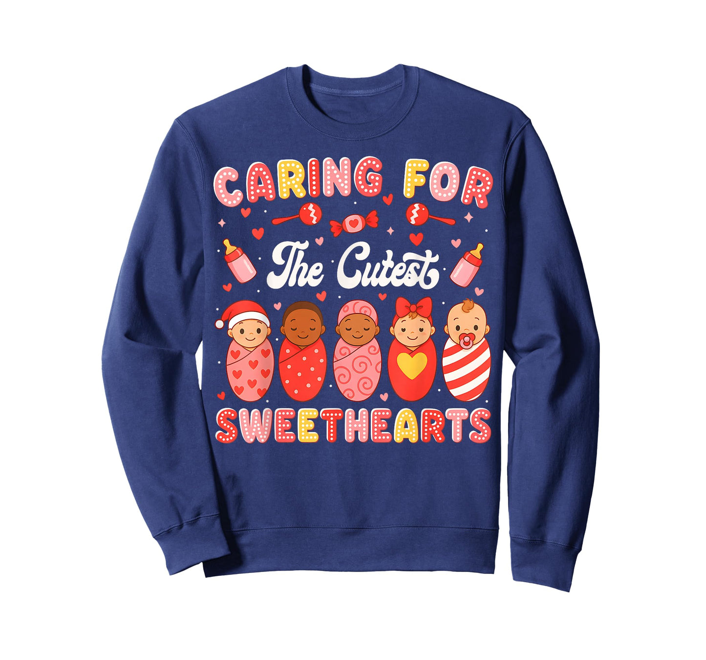Valentine Caring for The Cutest Sweethearts NICU Nurse T-Shirt