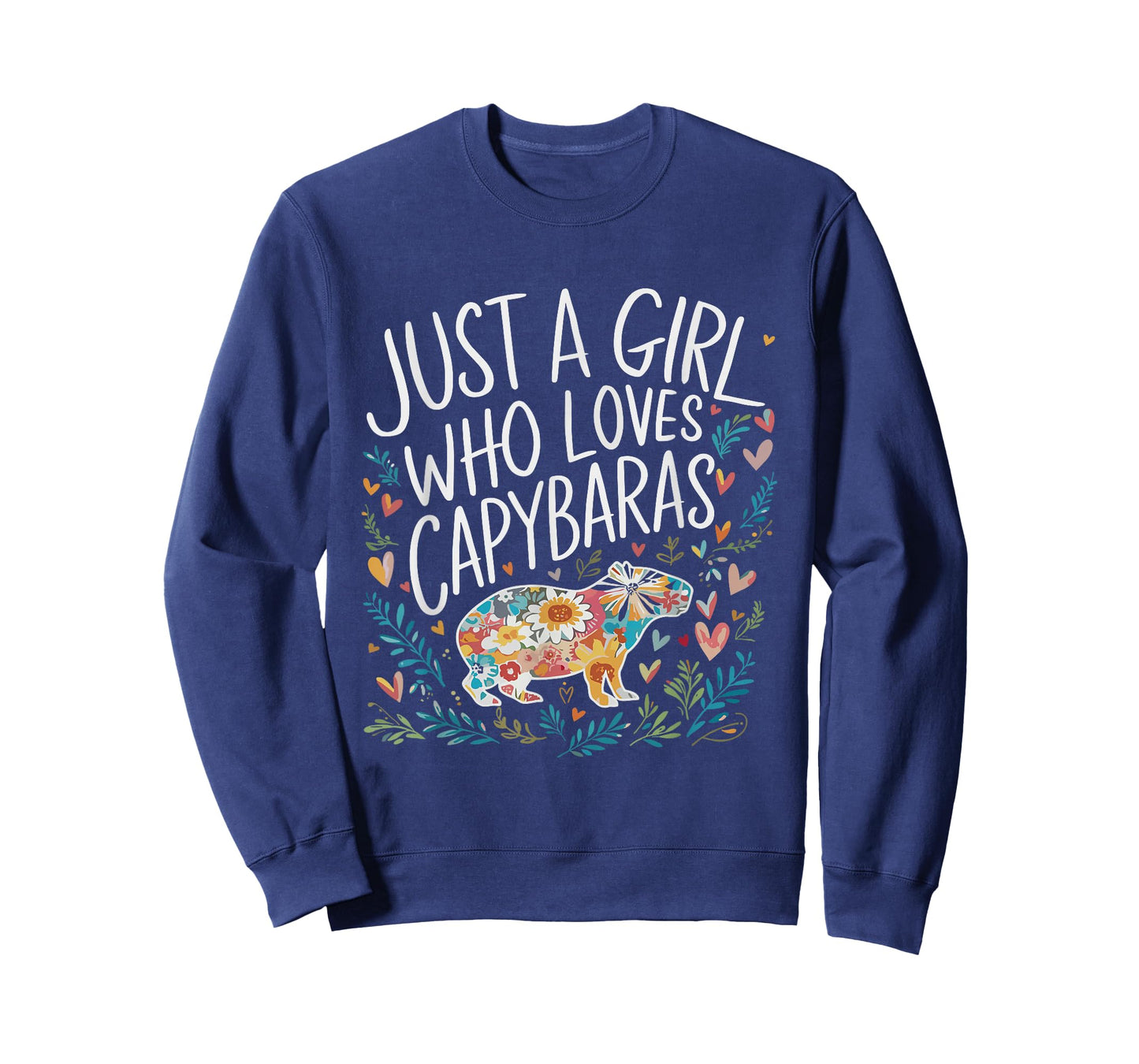 Cute Just A Girl Who Loves Capybaras Men Women Girls T-Shirt