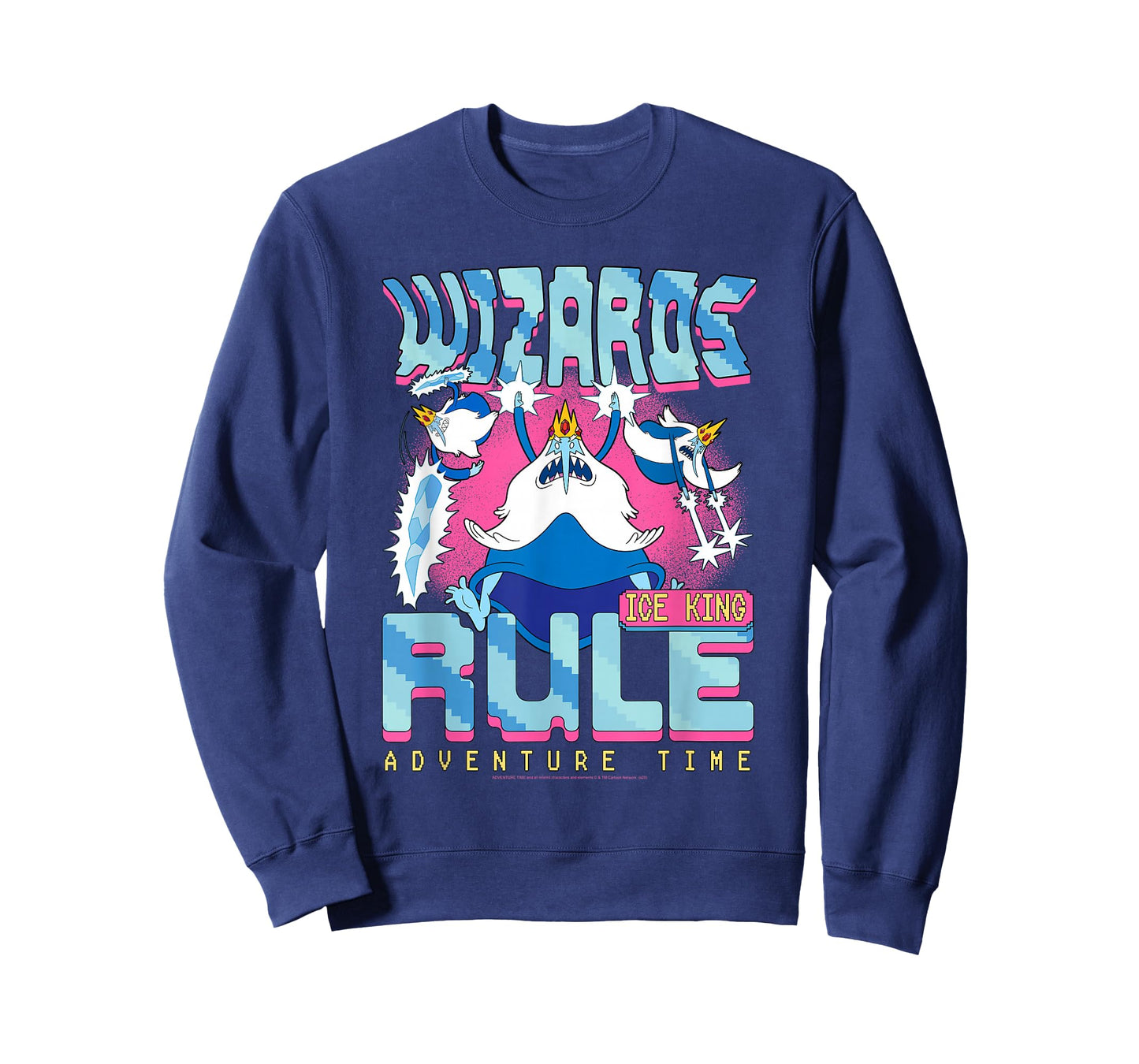 Adventure Time Wizards Rule Ice King Collage Fantasy Cartoon T-Shirt