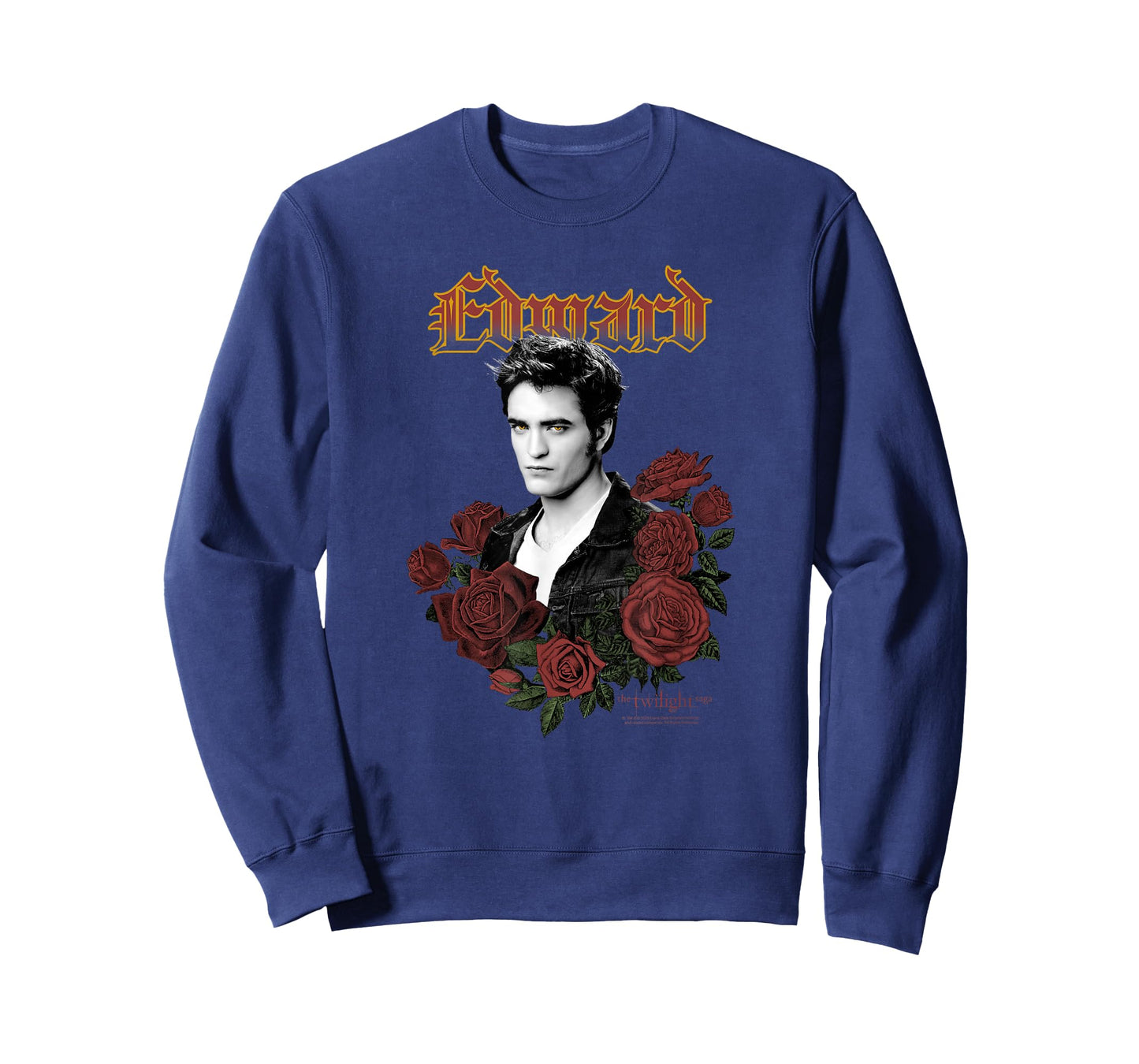 Twilight Edward Gothic Print with Roses Vintage Movie T-Shirt
