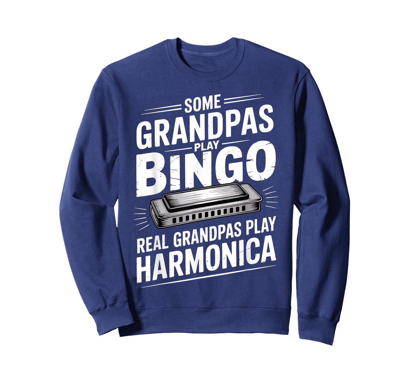 Funny Harmonica Design for Grandpa Men Music Harmonica Lover T-Shirt
